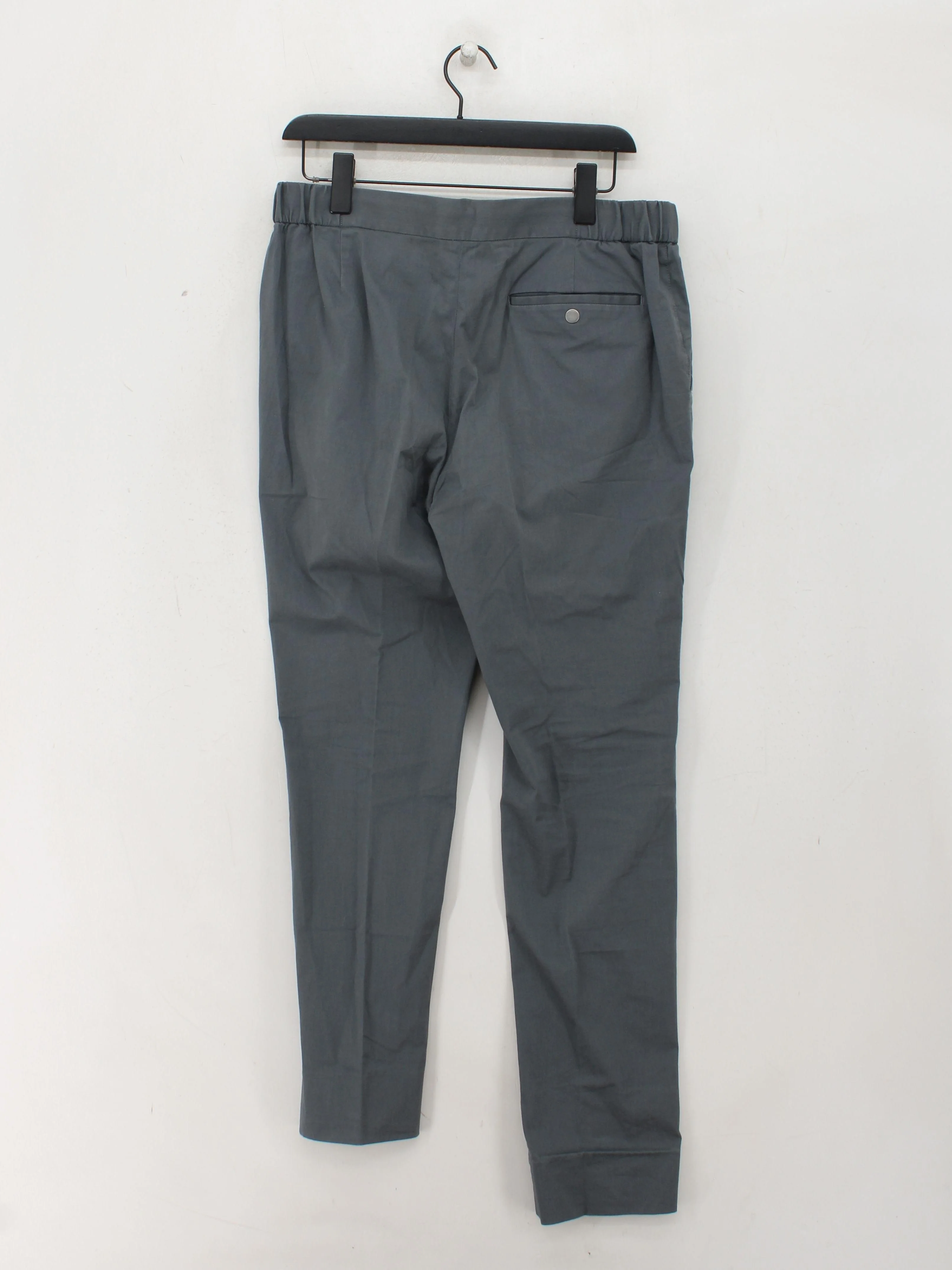 L'estrange London Men's Trousers L Grey Cotton with Elastane Straight Chino - Image 2