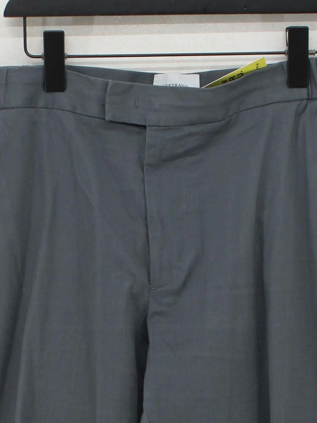 L'estrange London Men's Trousers L Grey Cotton with Elastane Straight Chino - Image 3