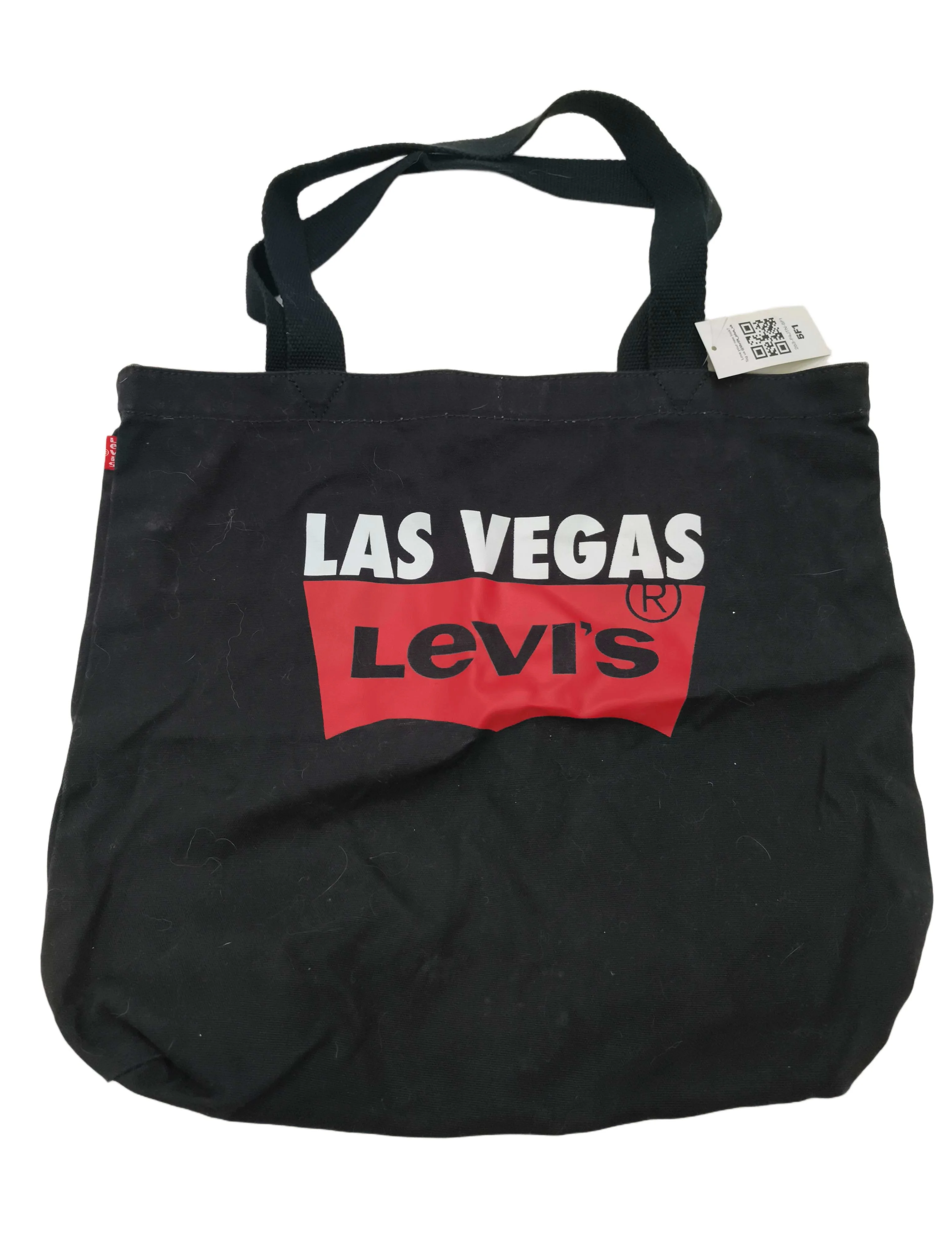 Levi’s Men's Bag Black Graphic 100% Cotton Tote