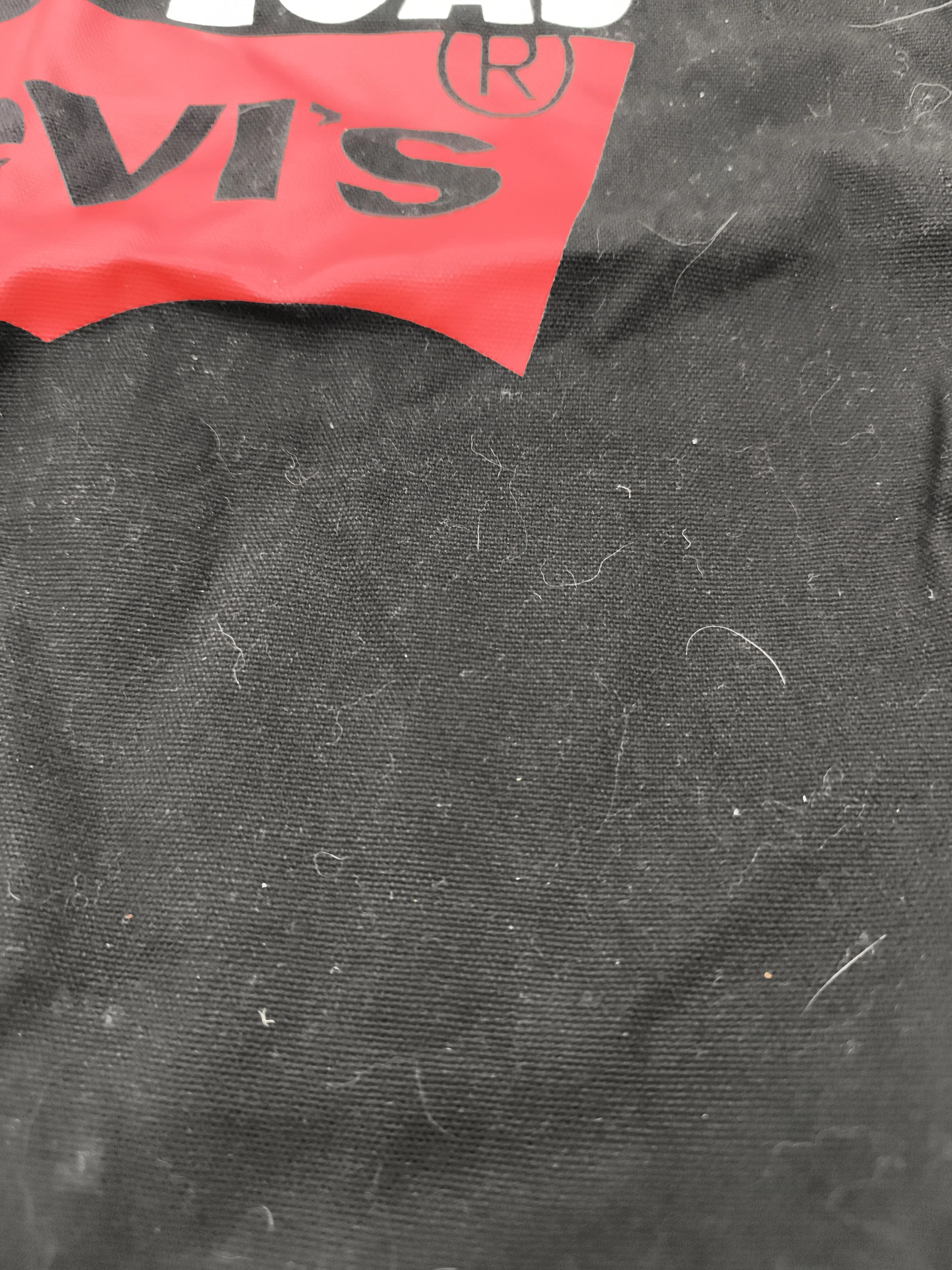 Levi’s Men's Bag Black Graphic 100% Cotton Tote - Image 5