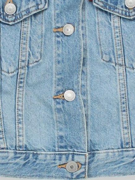 Levi’s Men's Coat S Blue 100% Cotton Overcoat - Image 4