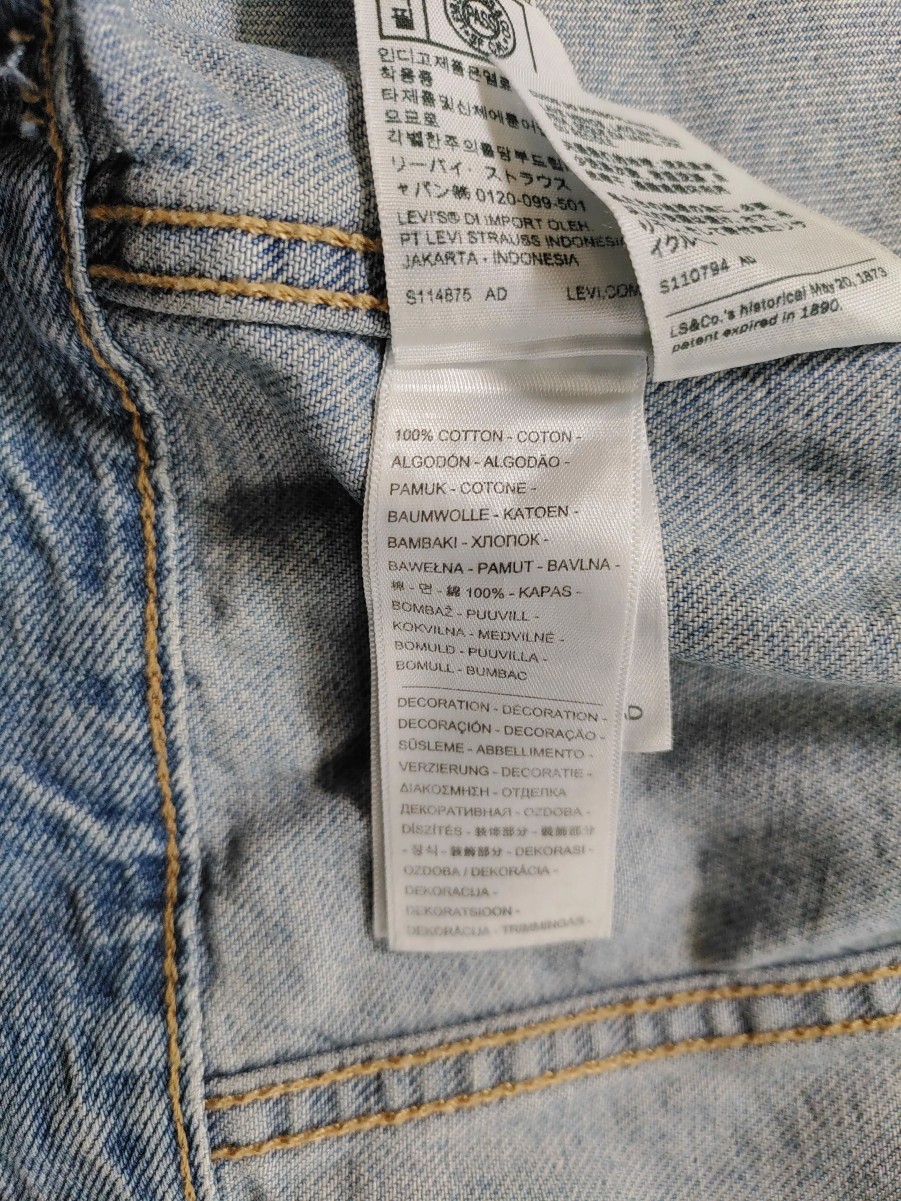 Levi’s Men's Coat S Blue 100% Cotton Overcoat - Image 6