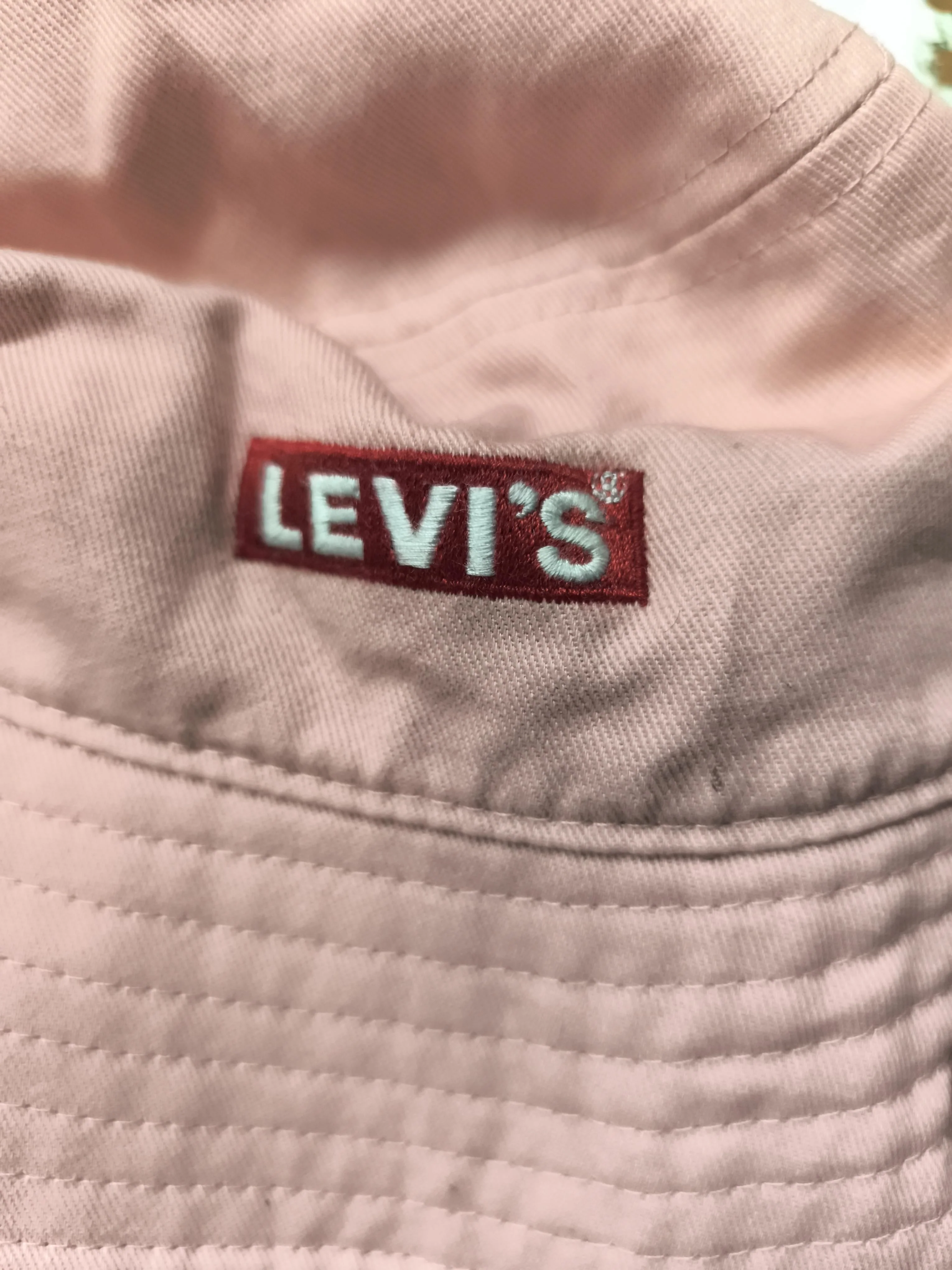 Levi’s Men's Hat L Pink 100% Cotton Bucket Hat - Image 6