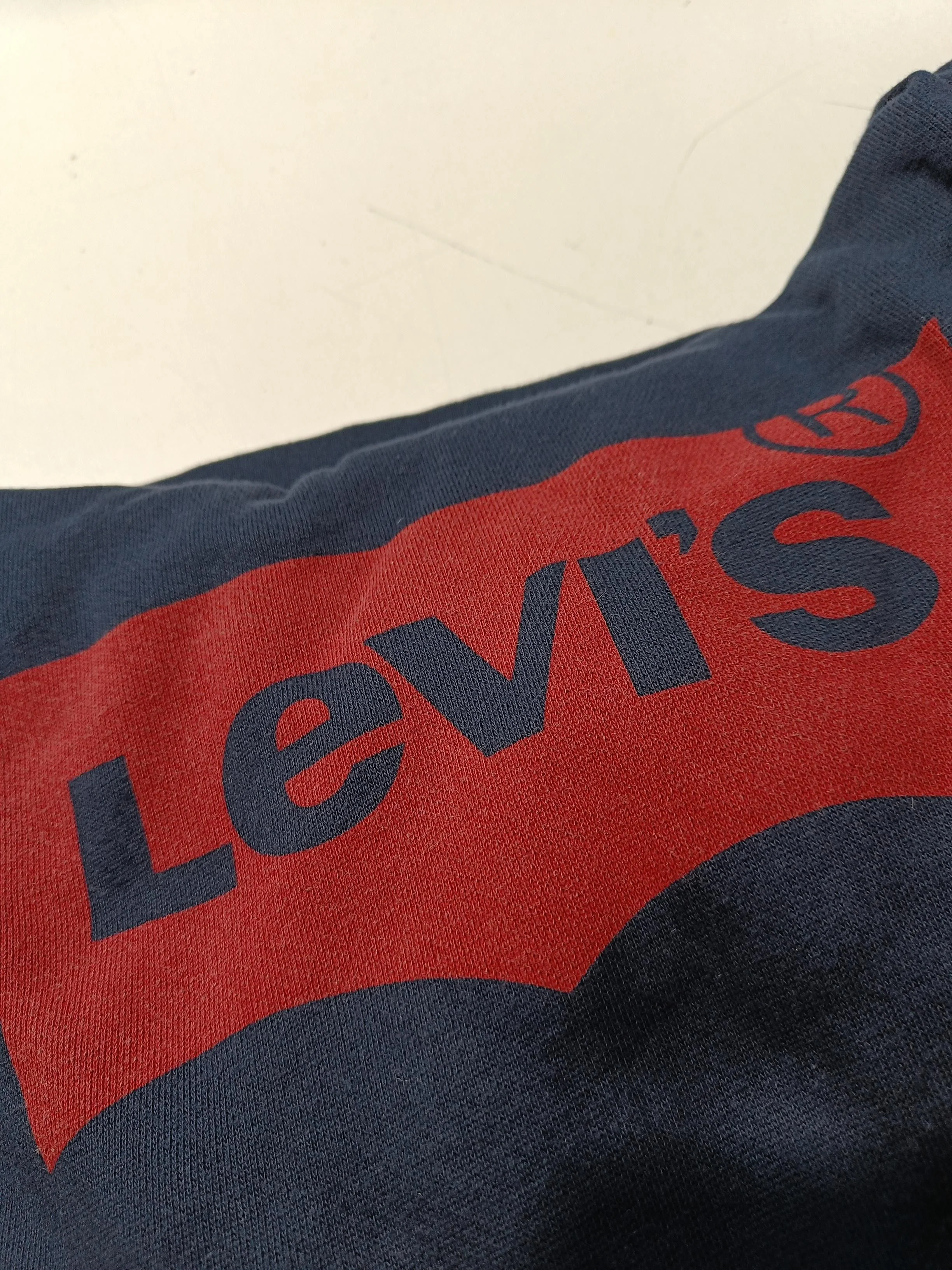 Levi’s Men's Hoodie S Blue Graphic 100% Cotton Pullover - Image 6