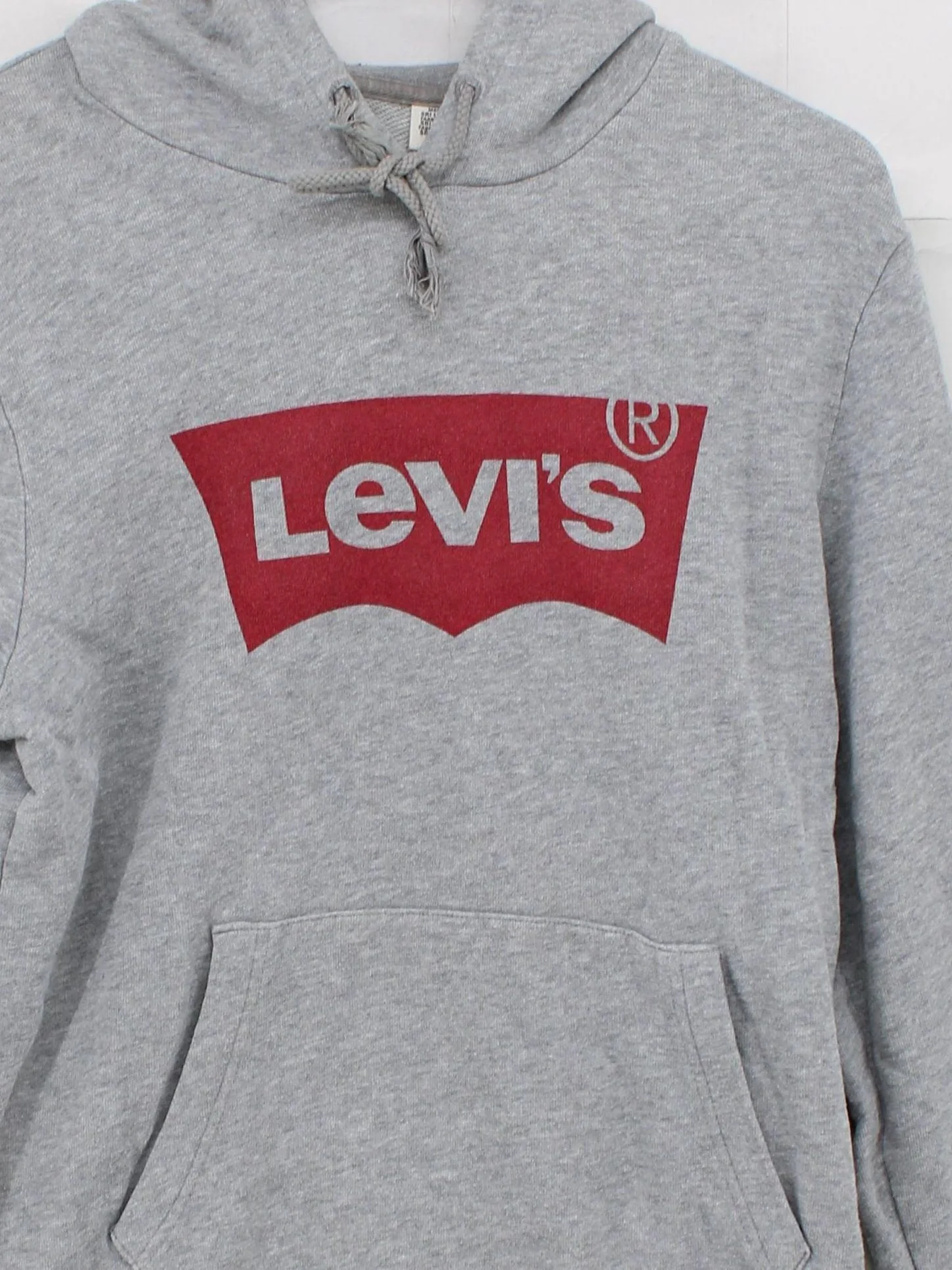 Levi’s Men's Hoodie S Grey Graphic 100% Cotton Pullover - Image 3