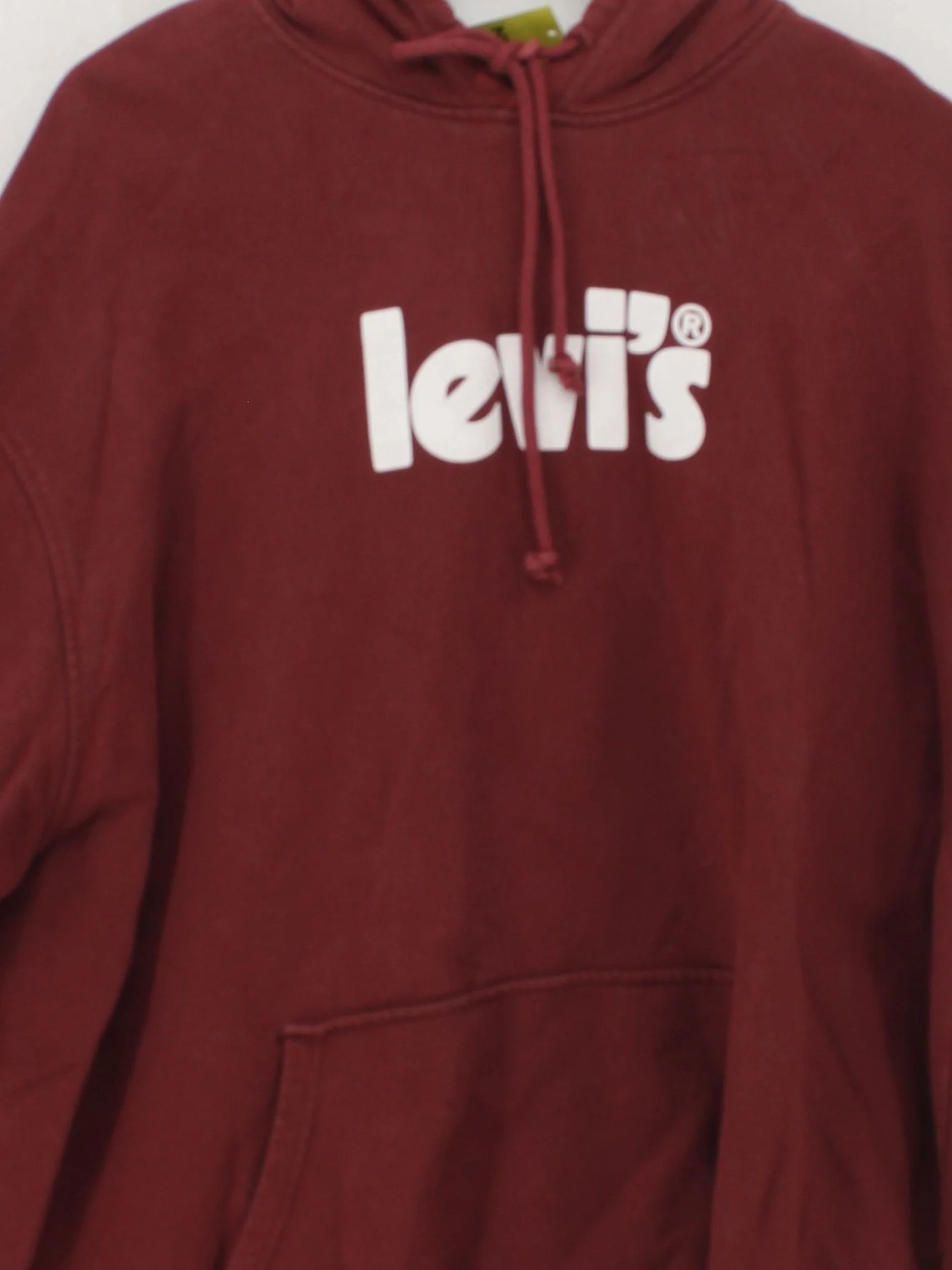 Levi’s Men's Hoodie XXL Red Graphic Cotton with Elastane Pullover - Image 3