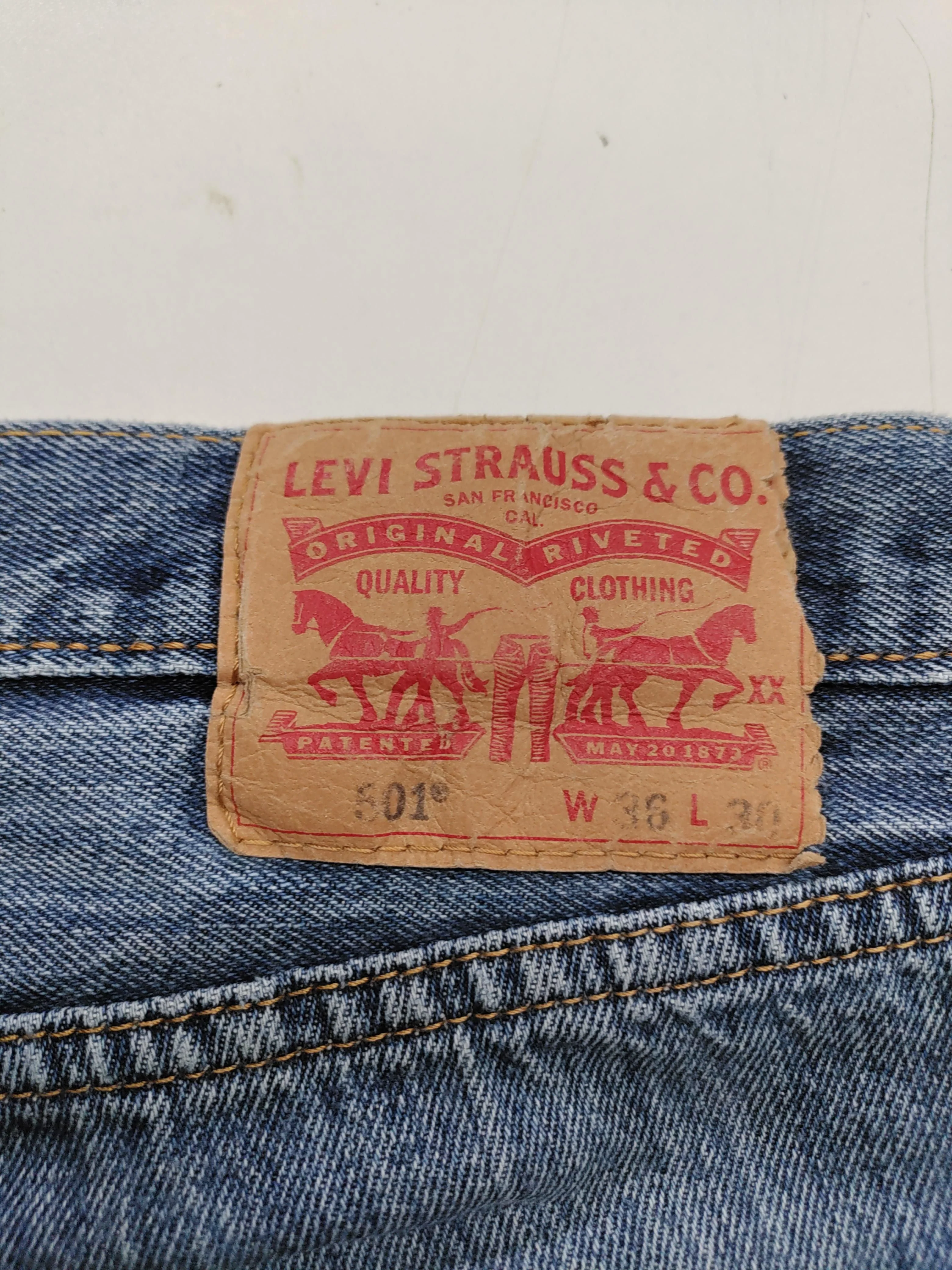 Levi’s Men's Jeans L Blue 100% Cotton Straight - Image 5