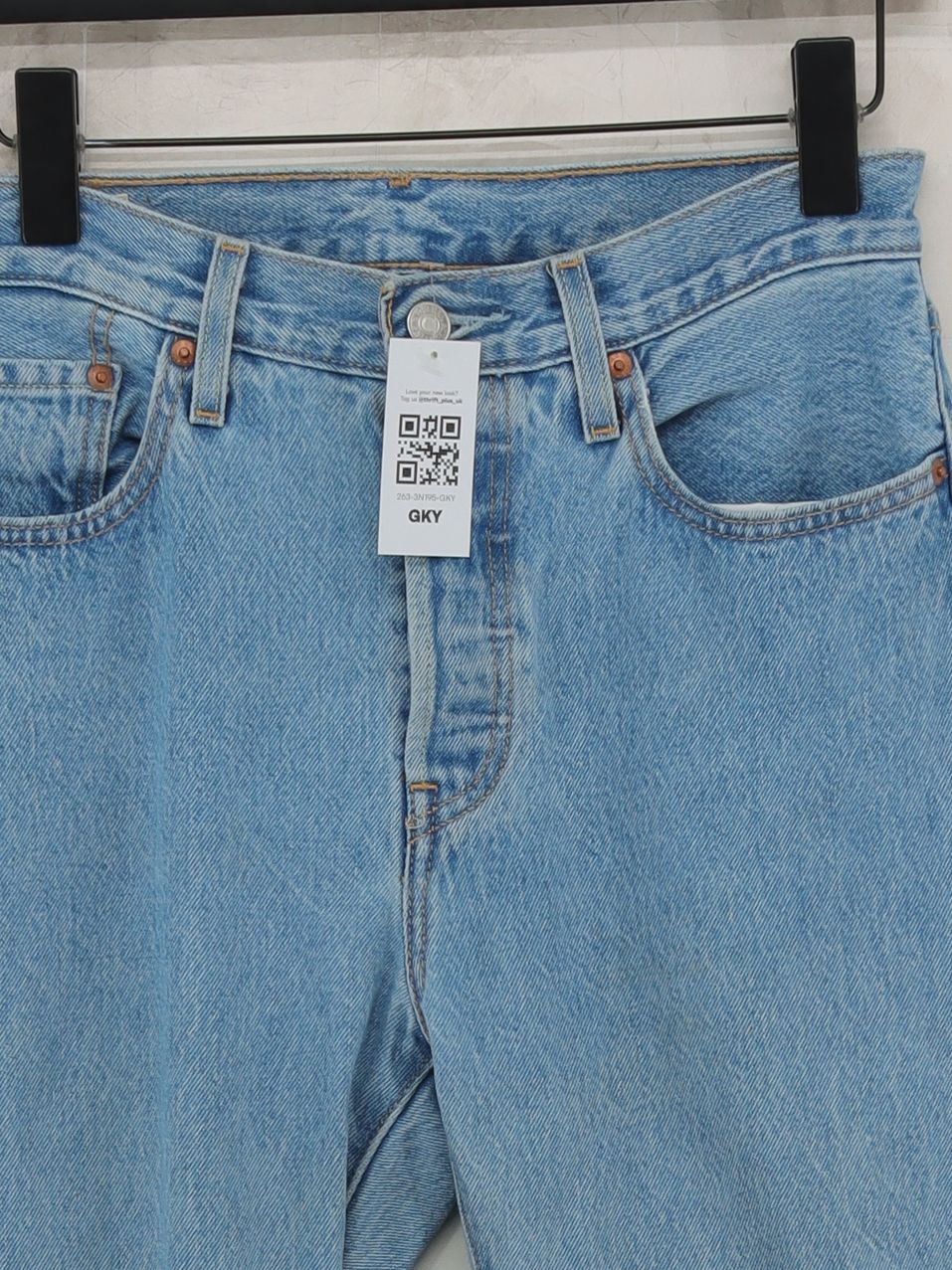 Levi’s Men's Jeans L Blue 100% Cotton Straight - Image 3
