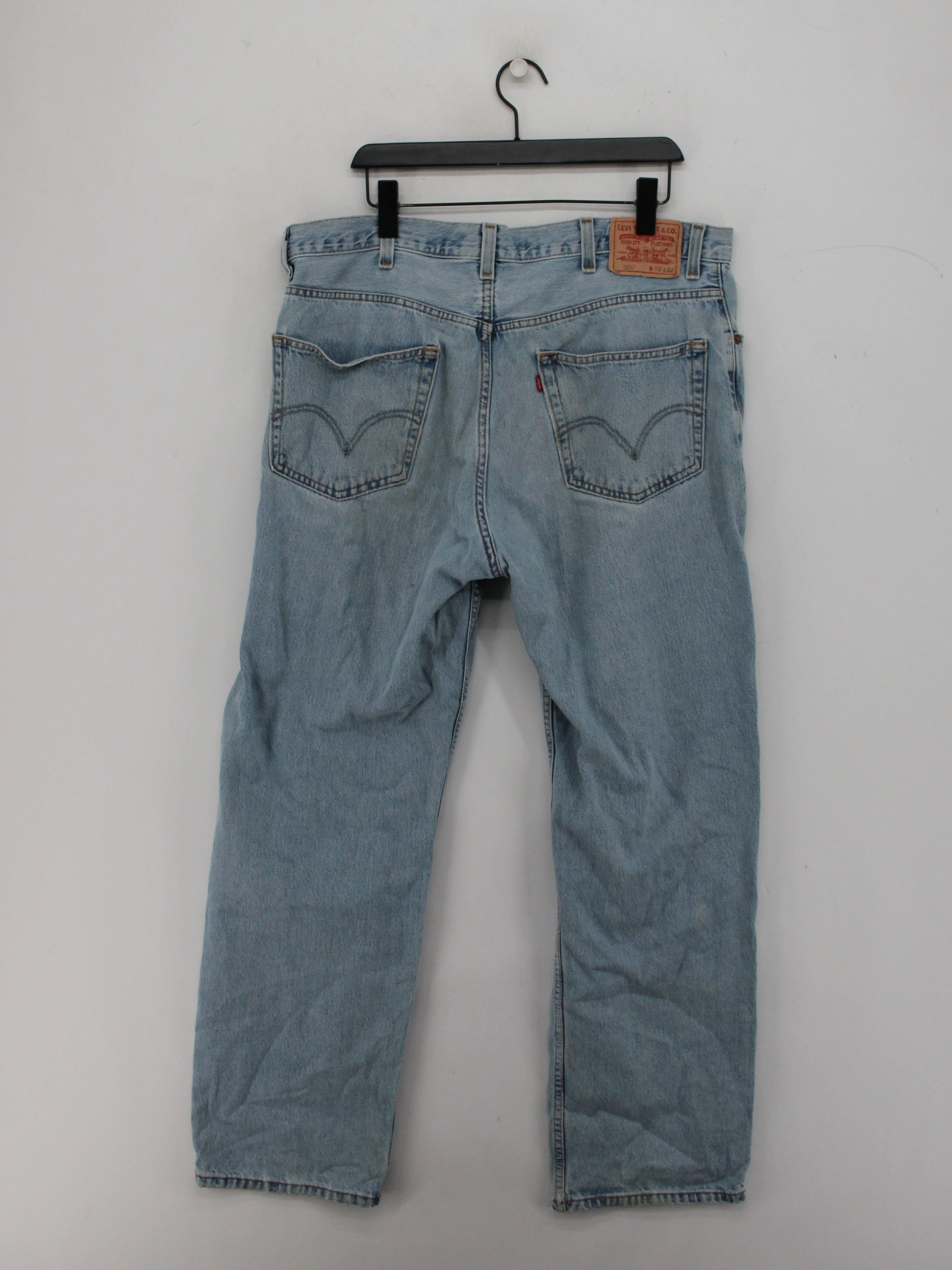 Levi’s Men's Jeans L Blue 100% Cotton Straight - Image 2