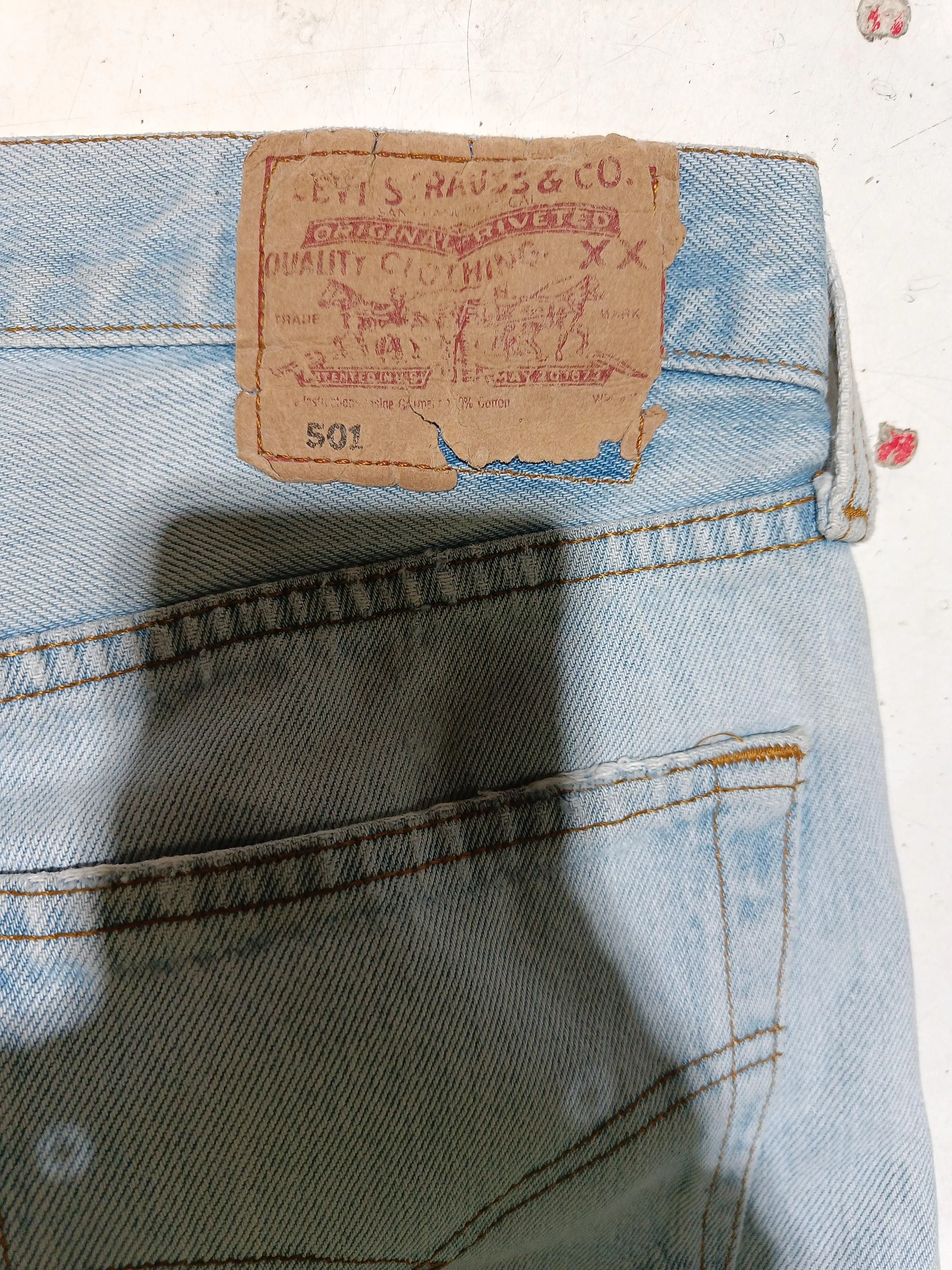 Levi’s Men's Jeans L Blue 100% Cotton Straight - Image 7