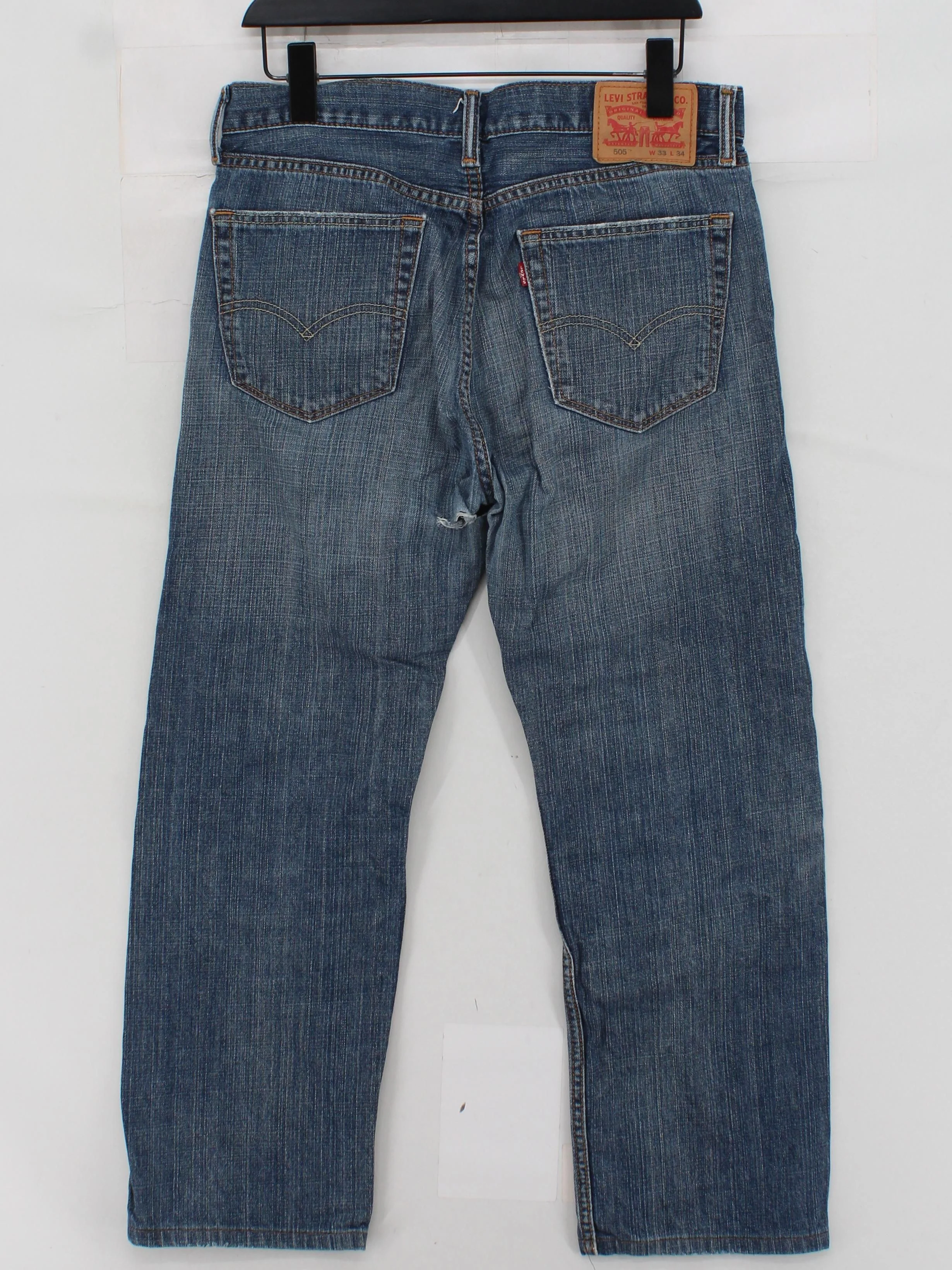Levi’s Men's Jeans L Blue 100% Cotton Straight - Image 2