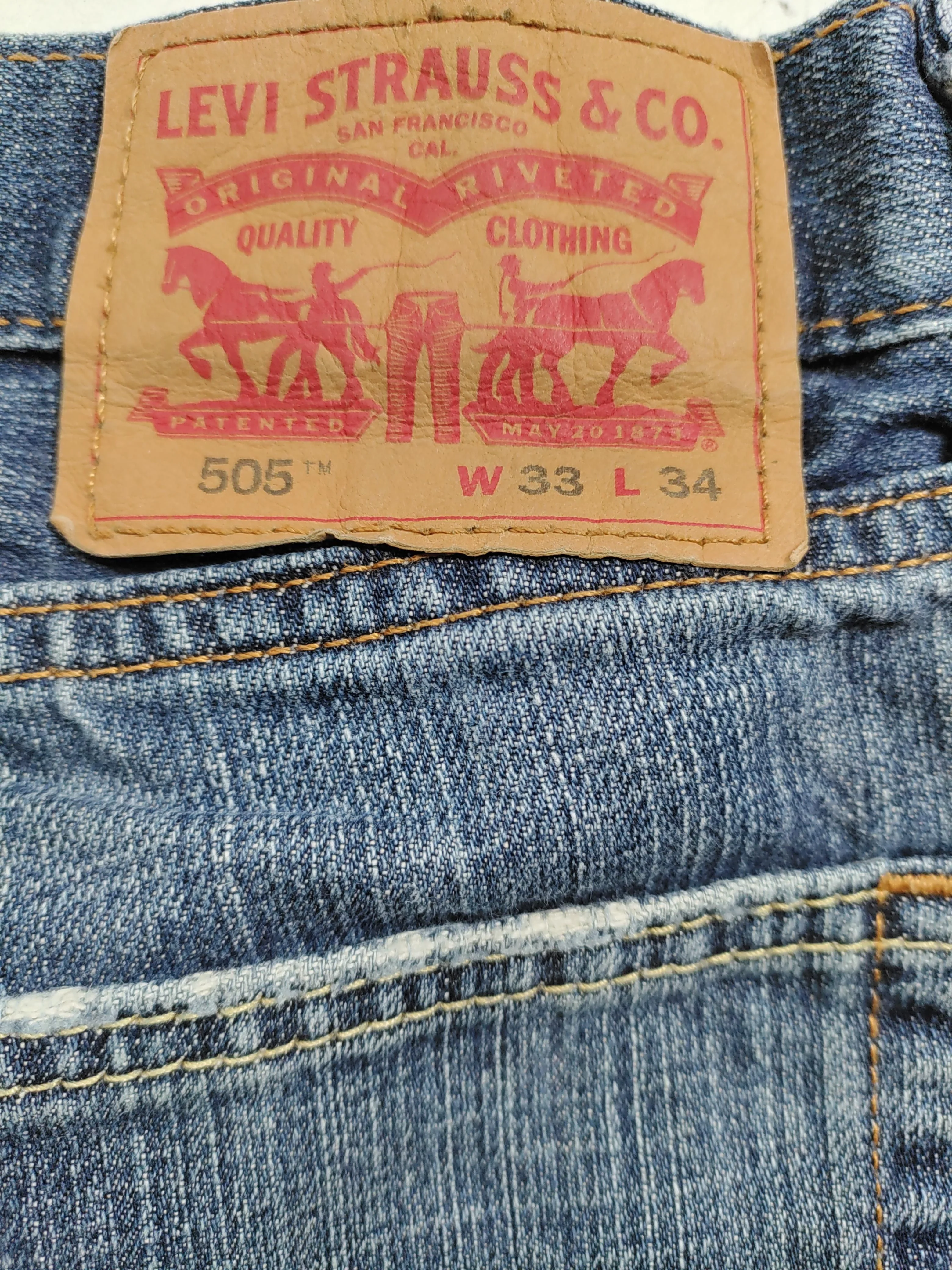 Levi’s Men's Jeans L Blue 100% Cotton Straight - Image 5