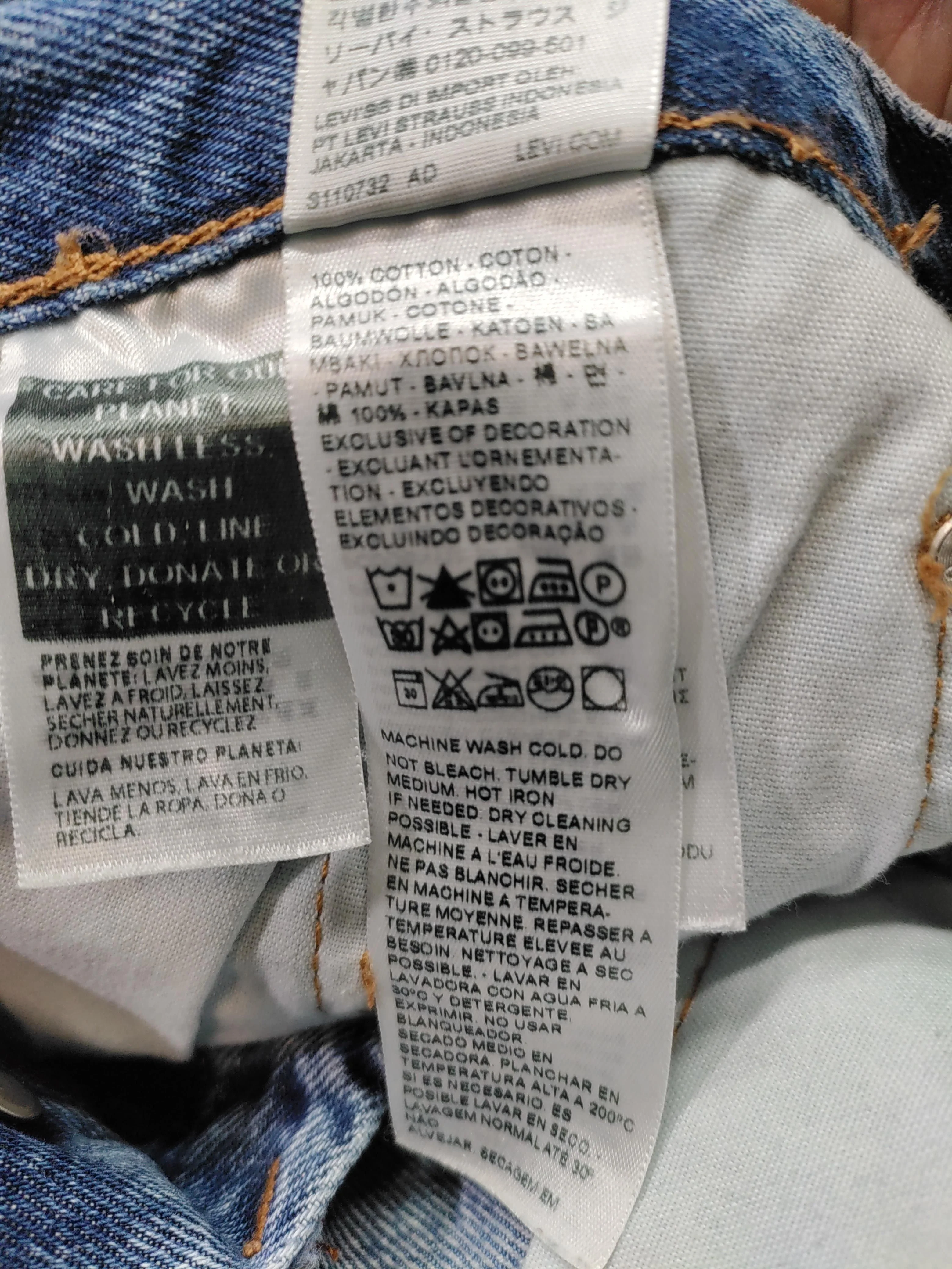 Levi’s Men's Jeans L Blue 100% Cotton Straight - Image 6