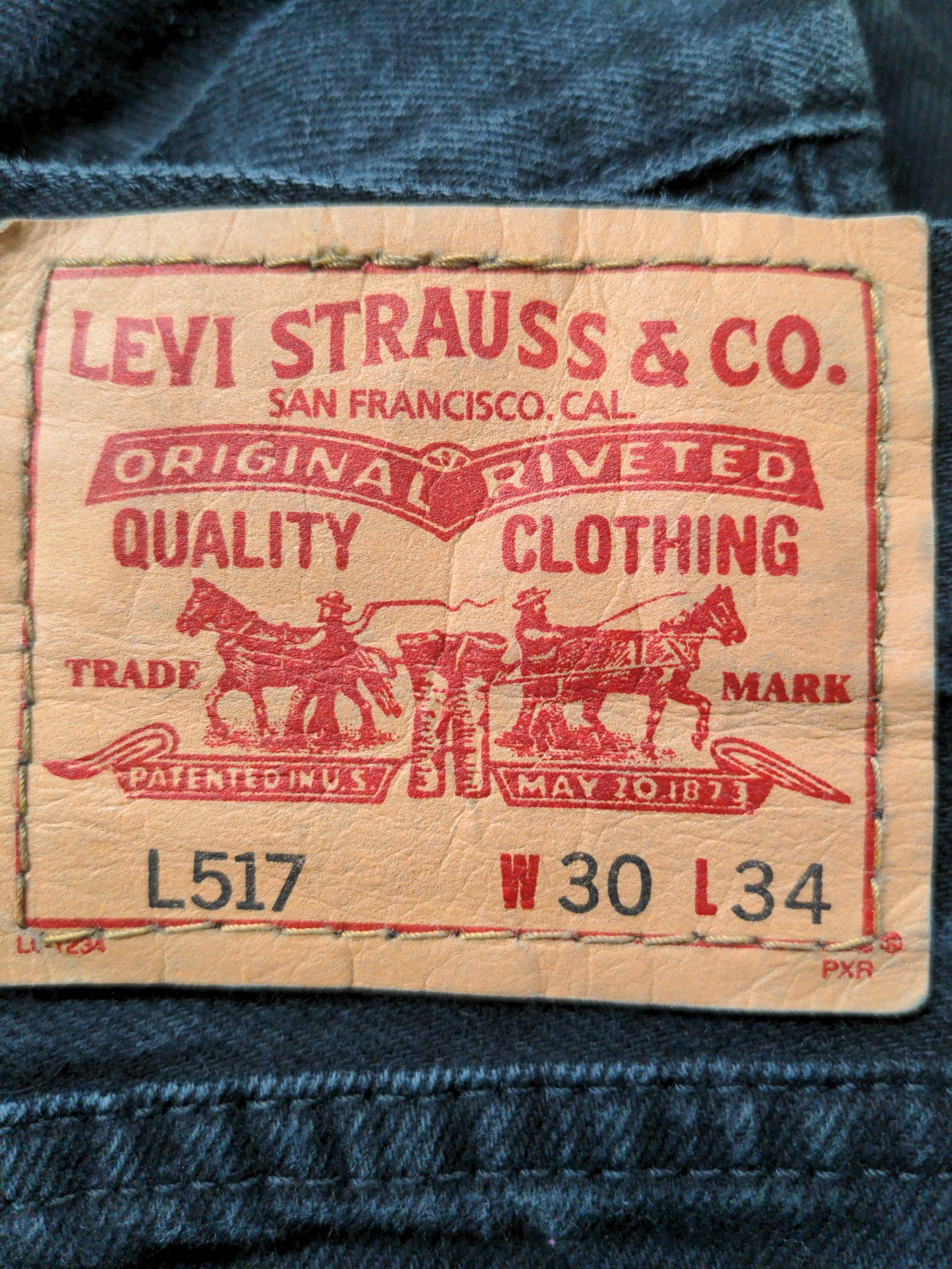 Levi’s Men's Jeans M Black 100% Cotton Straight - Image 5