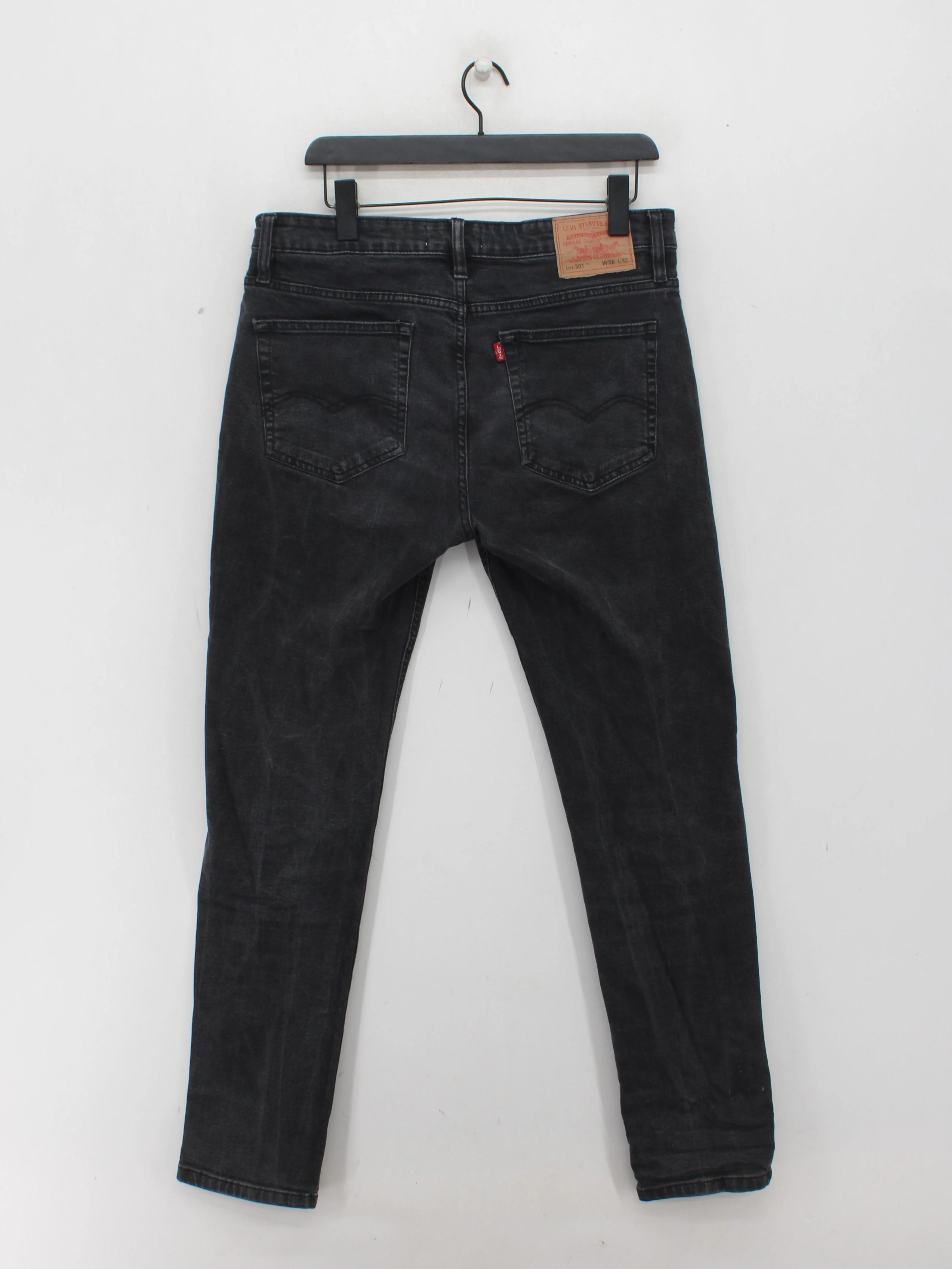 Levi’s Men's Jeans M Black 100% Cotton Straight - Image 2