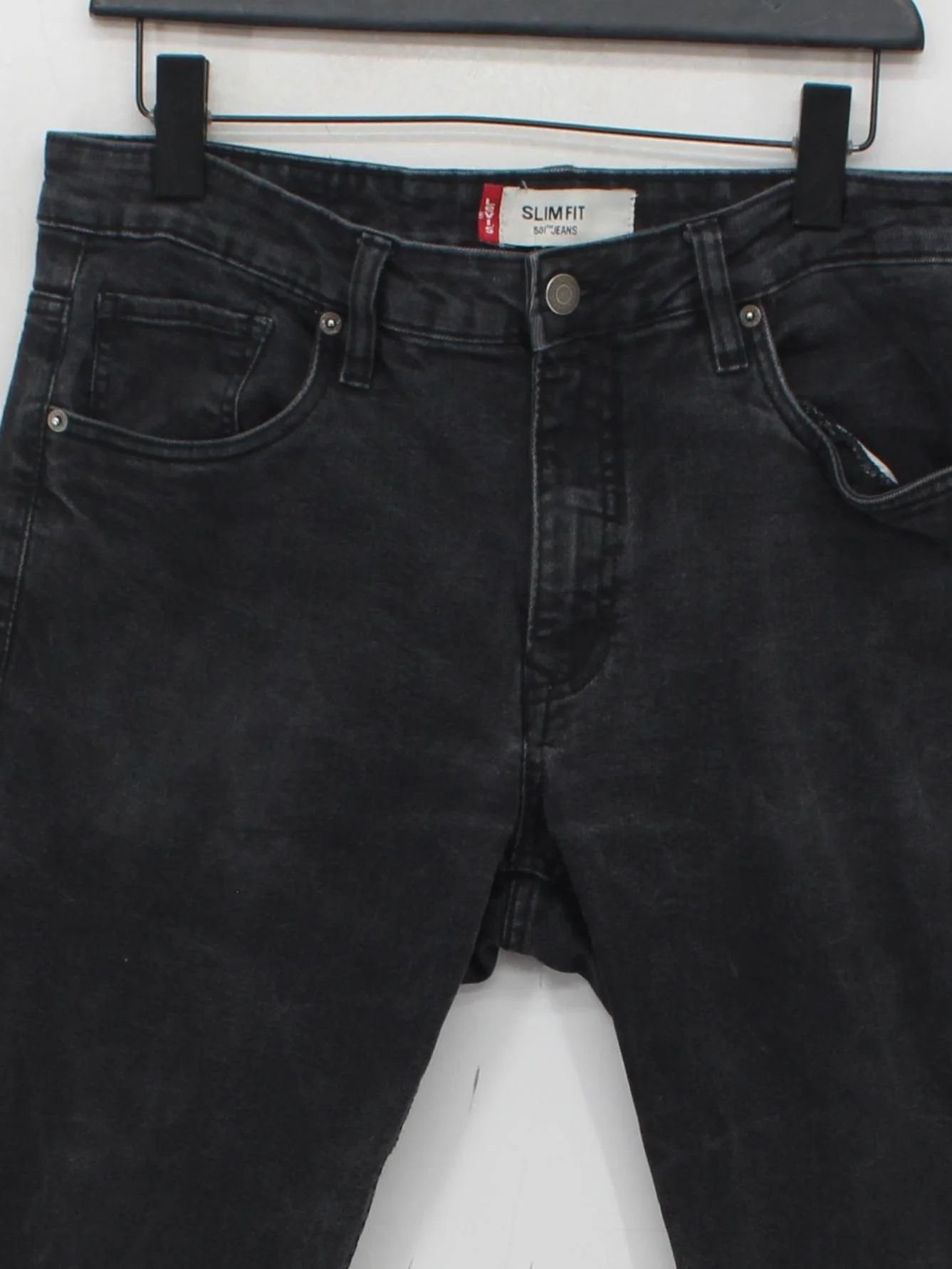 Levi’s Men's Jeans M Black 100% Cotton Straight - Image 3