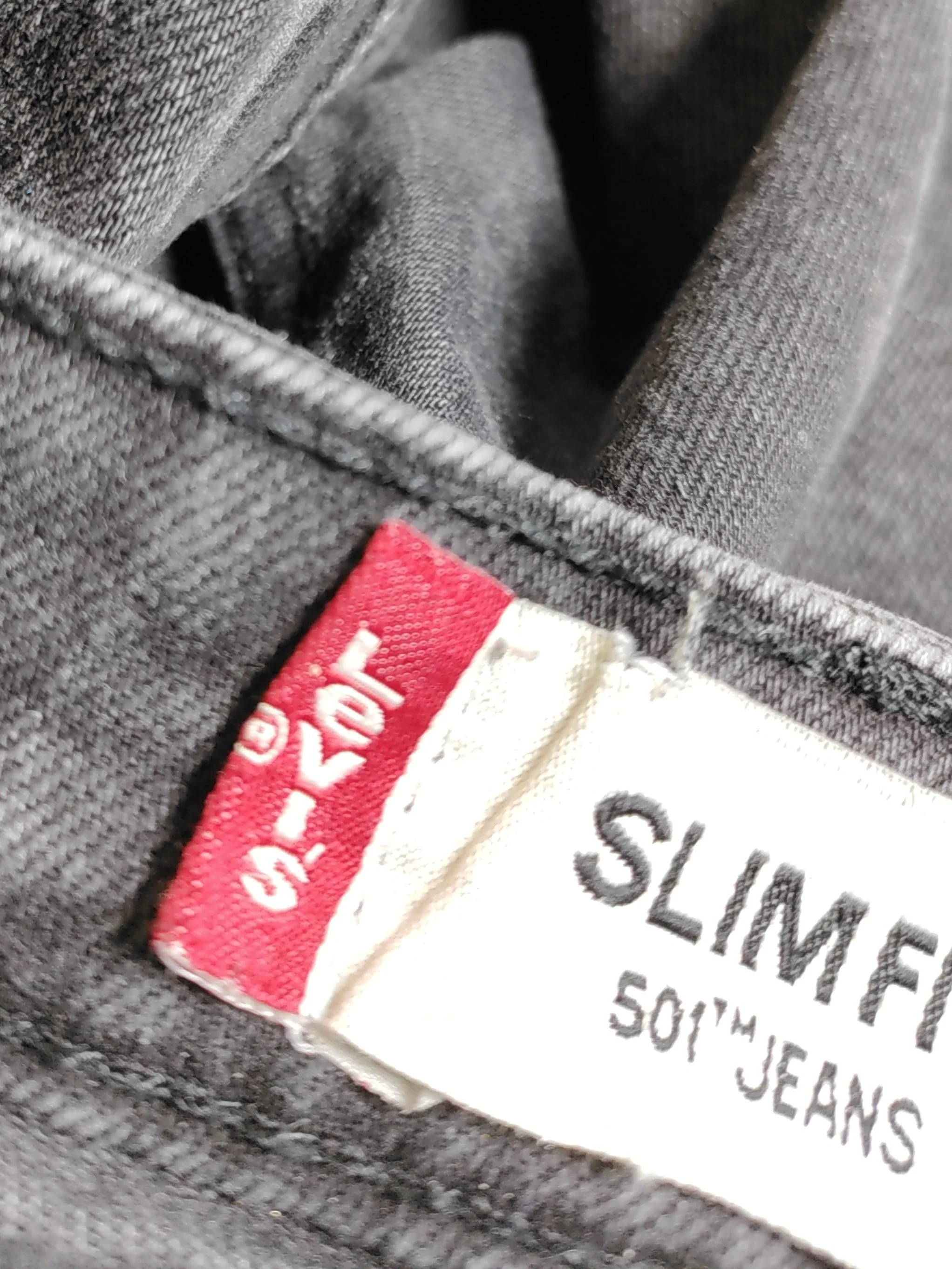 Levi’s Men's Jeans M Black 100% Cotton Straight - Image 6