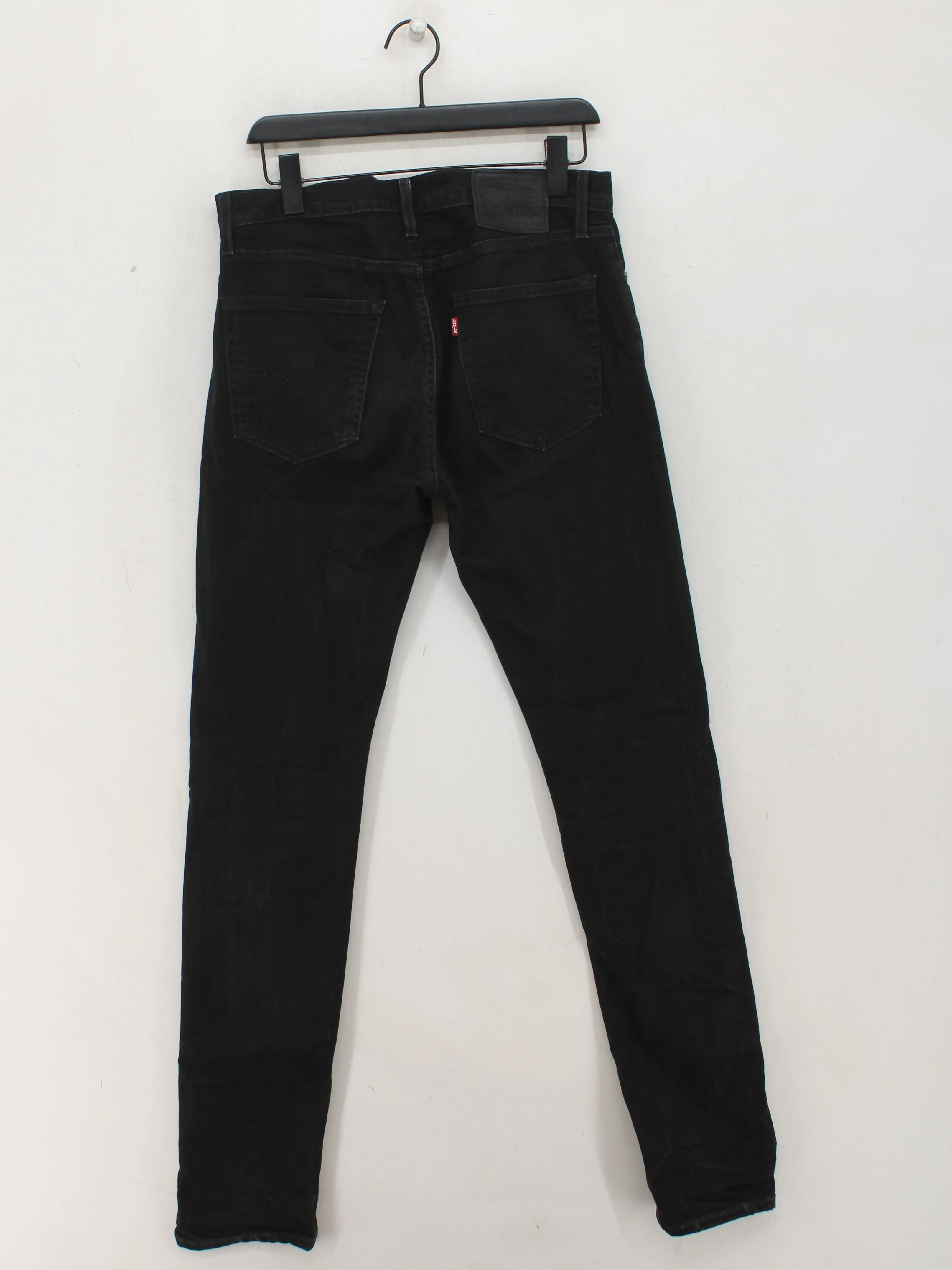 Levi’s Men's Jeans M Black Cotton with Elastane Straight - Image 2