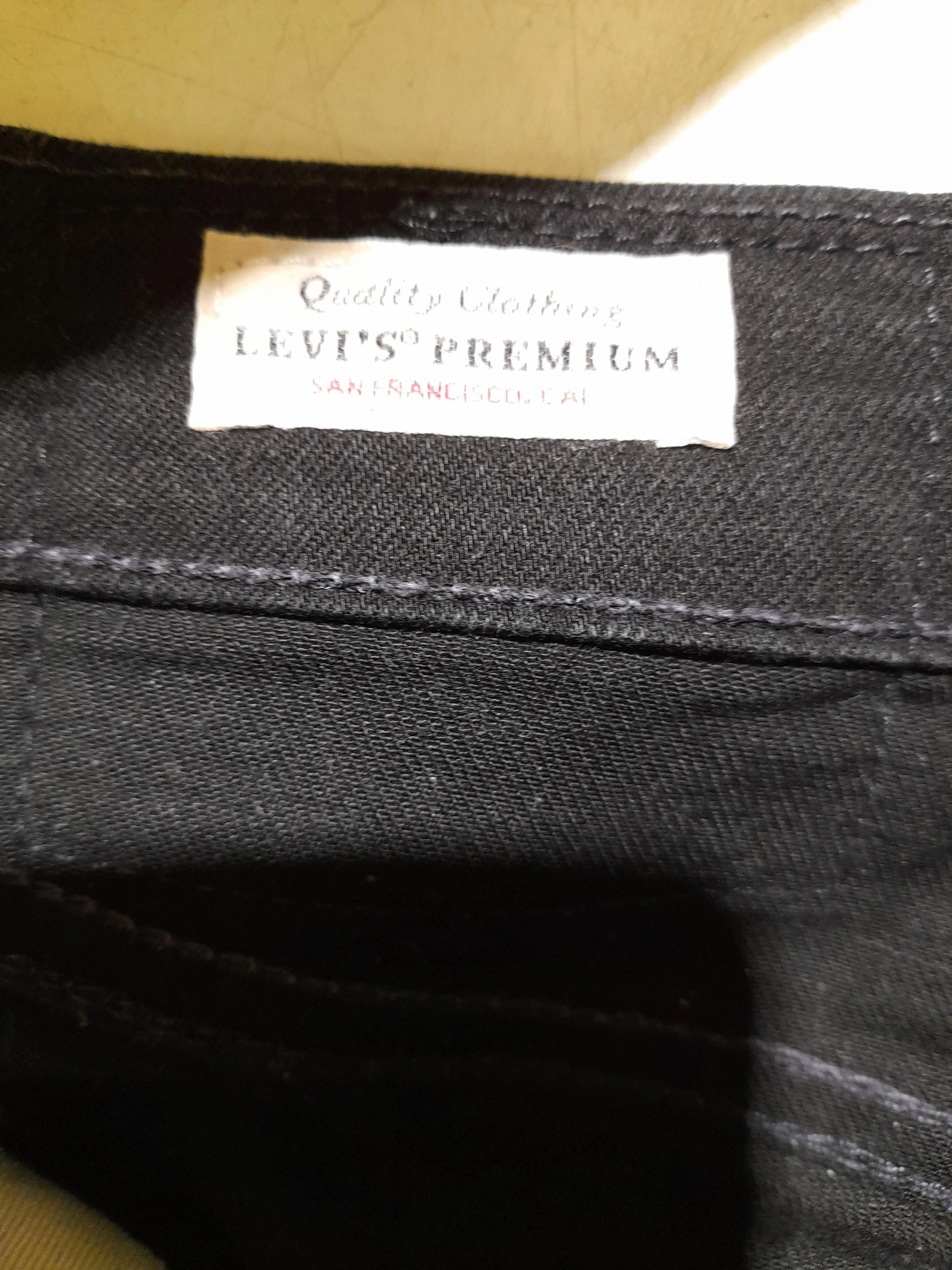 Levi’s Men's Jeans M Black Cotton with Elastane Straight - Image 5