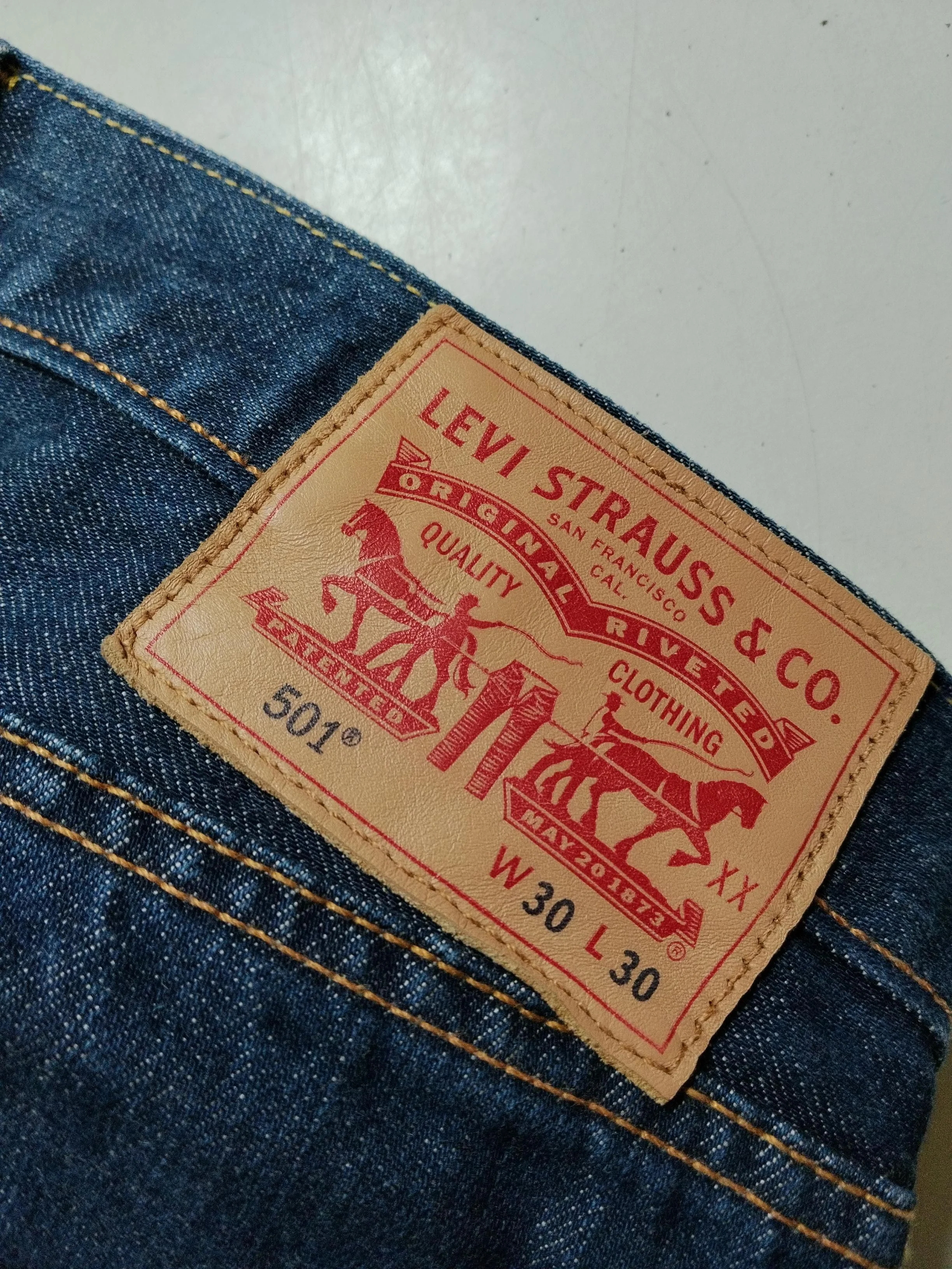 Levi’s Men's Jeans M Blue 100% Cotton Straight - Image 5
