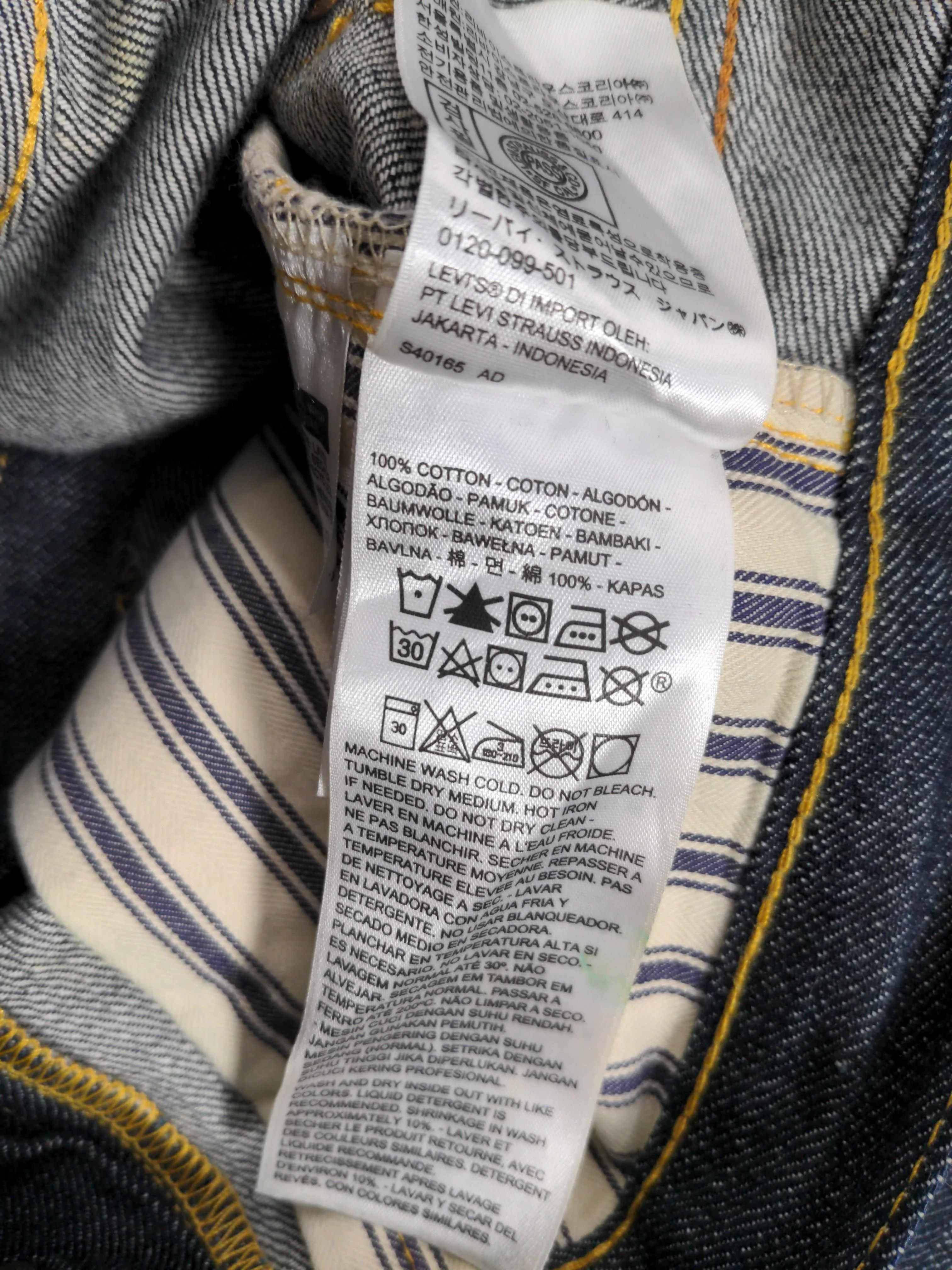 Levi’s Men's Jeans M Blue 100% Cotton Straight - Image 6
