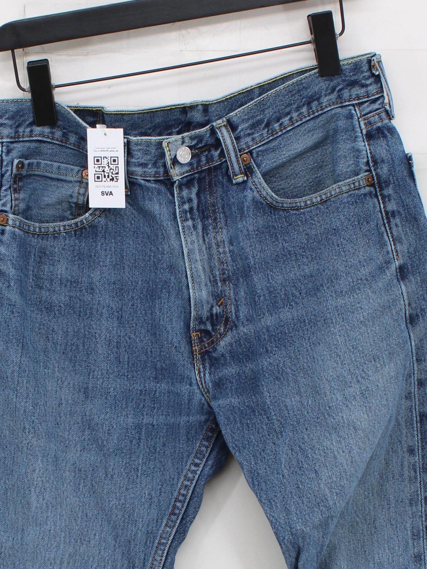Levi’s Men's Jeans M Blue 100% Cotton Straight - Image 3