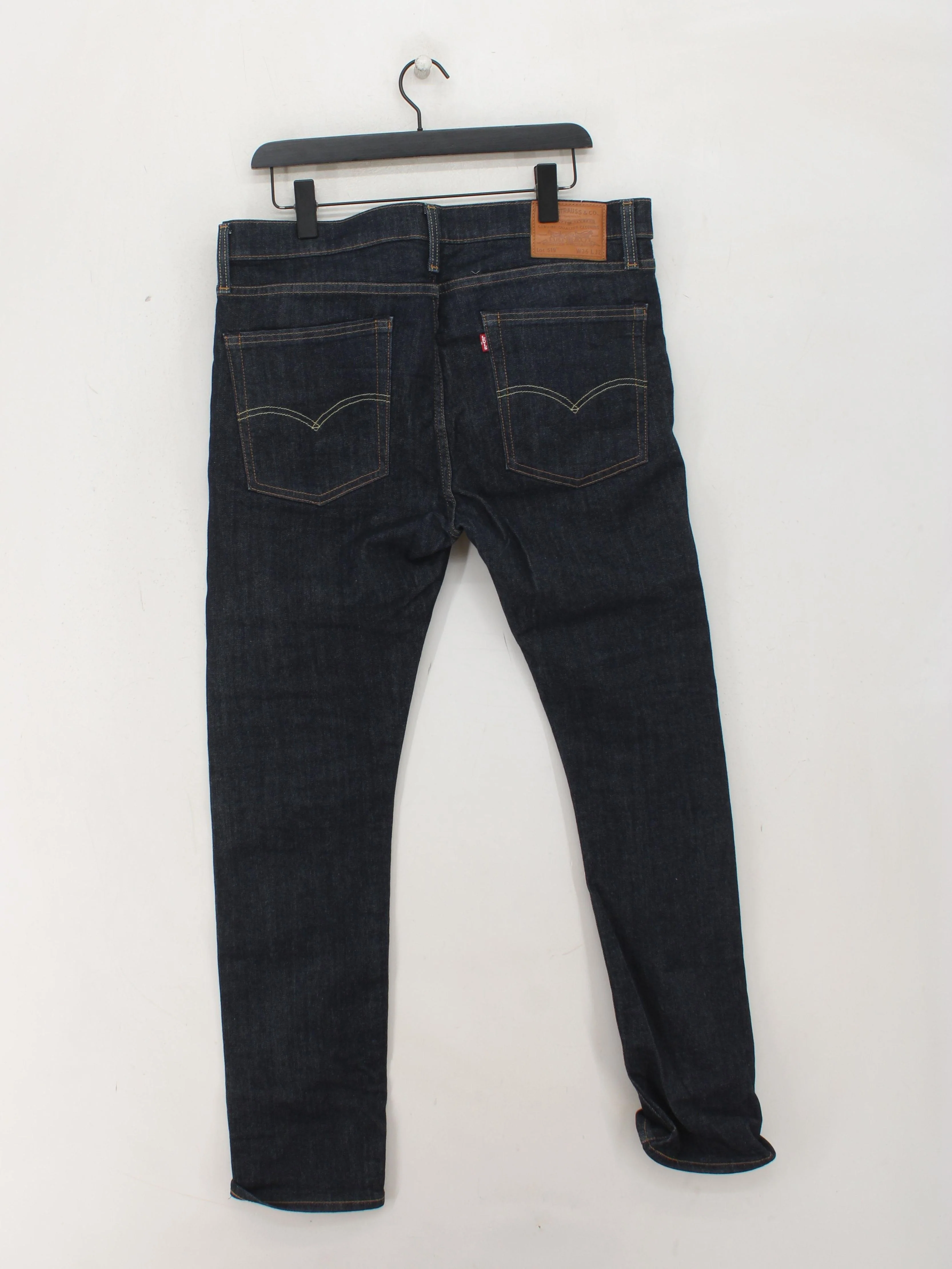 Levi’s Men's Jeans M Blue Cotton with Elastane Straight - Image 2