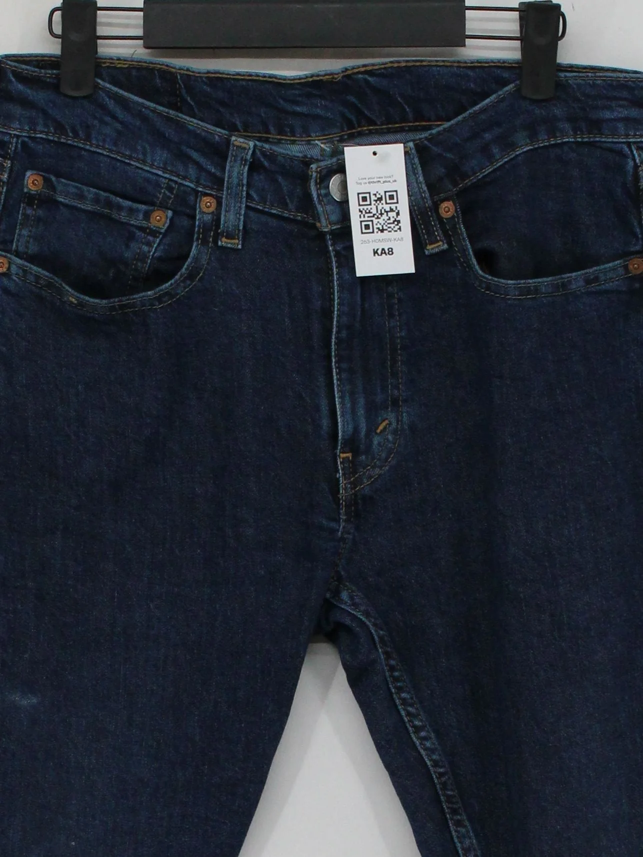Levi’s Men's Jeans M Blue Cotton with Lyocell Modal, Elastane Straight - Image 3