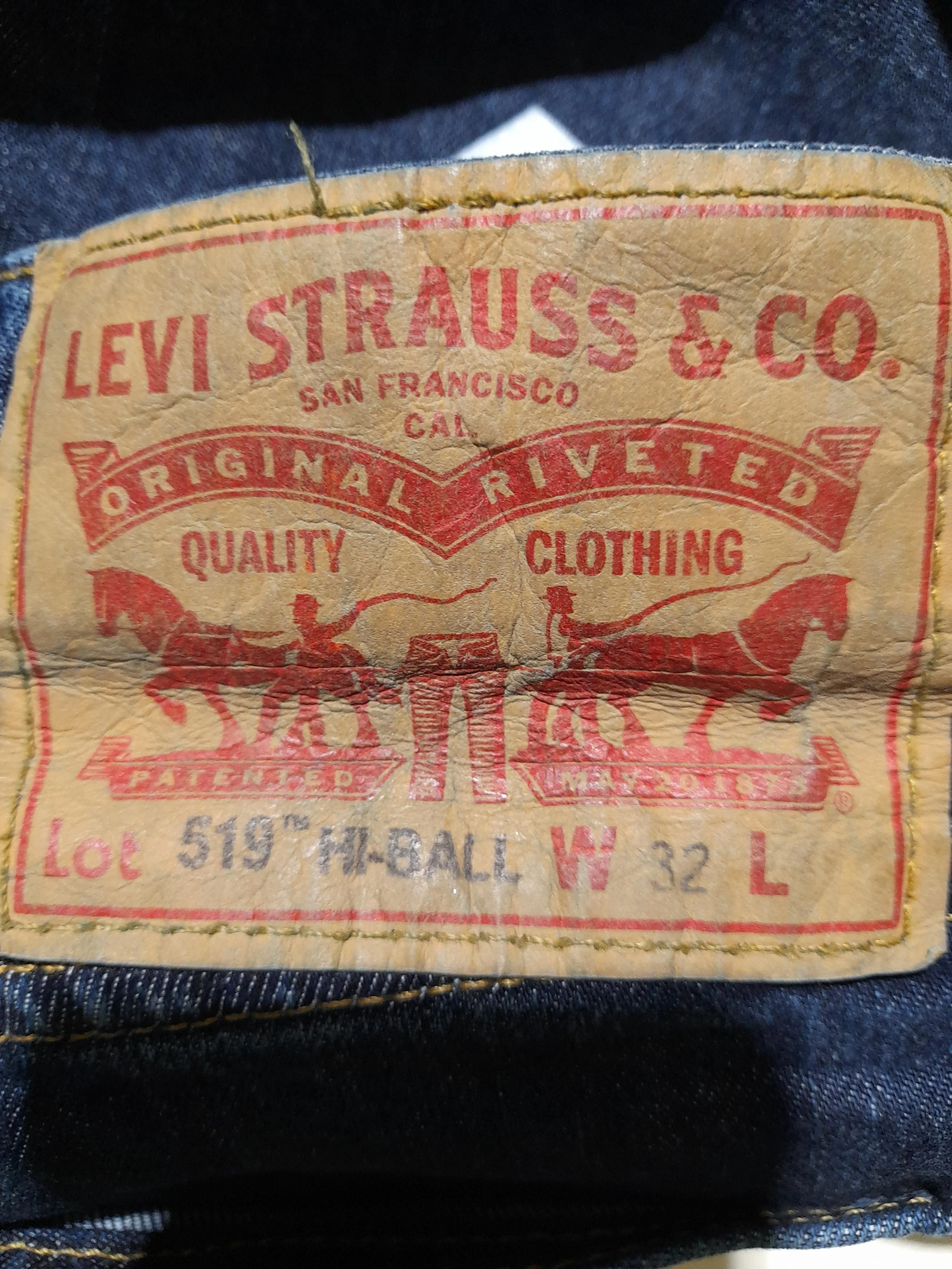 Levi’s Men's Jeans M Blue Cotton with Lyocell Modal, Elastane Straight - Image 5
