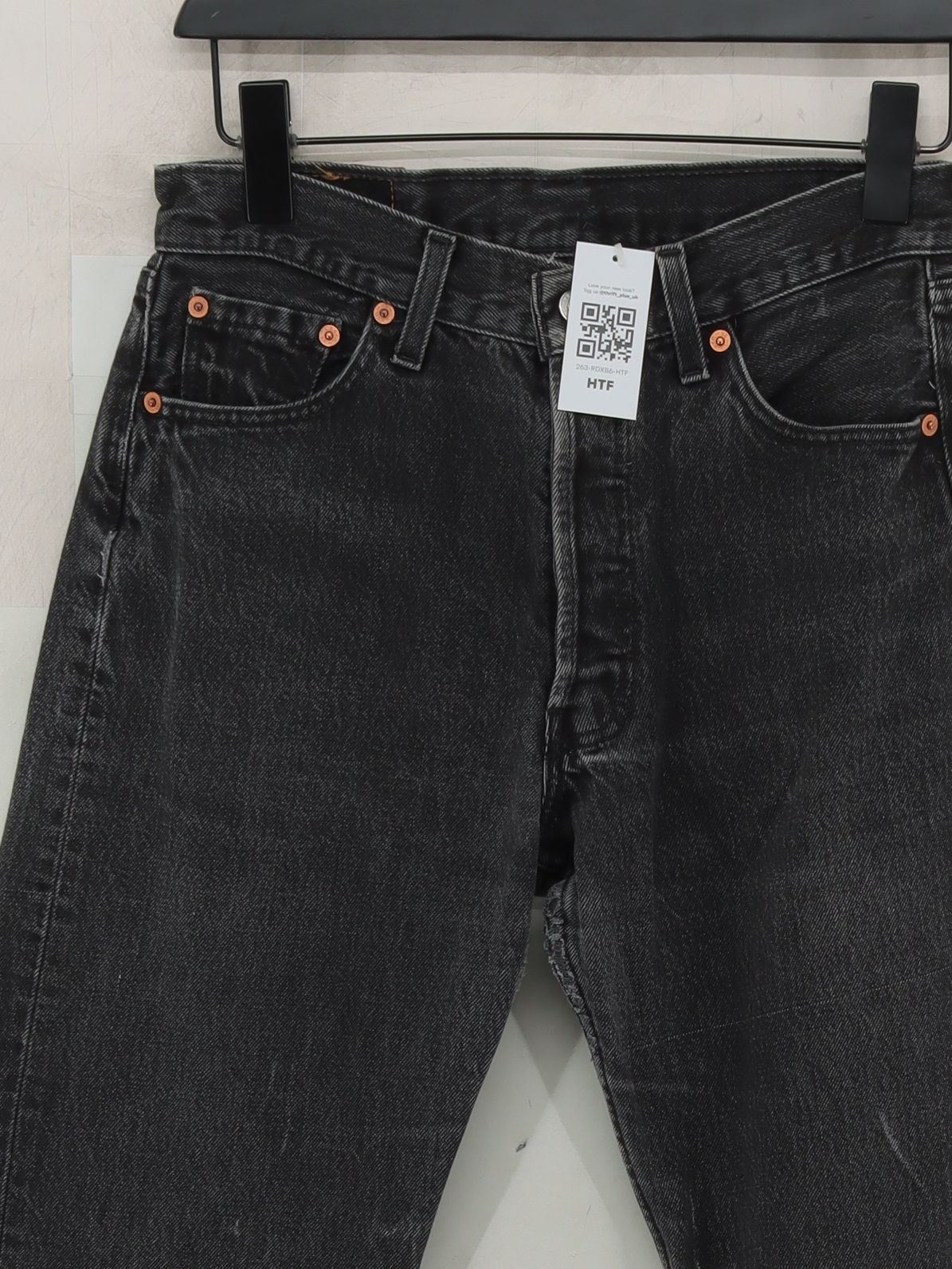Levi’s Men's Jeans M Grey 100% Cotton Straight - Image 3