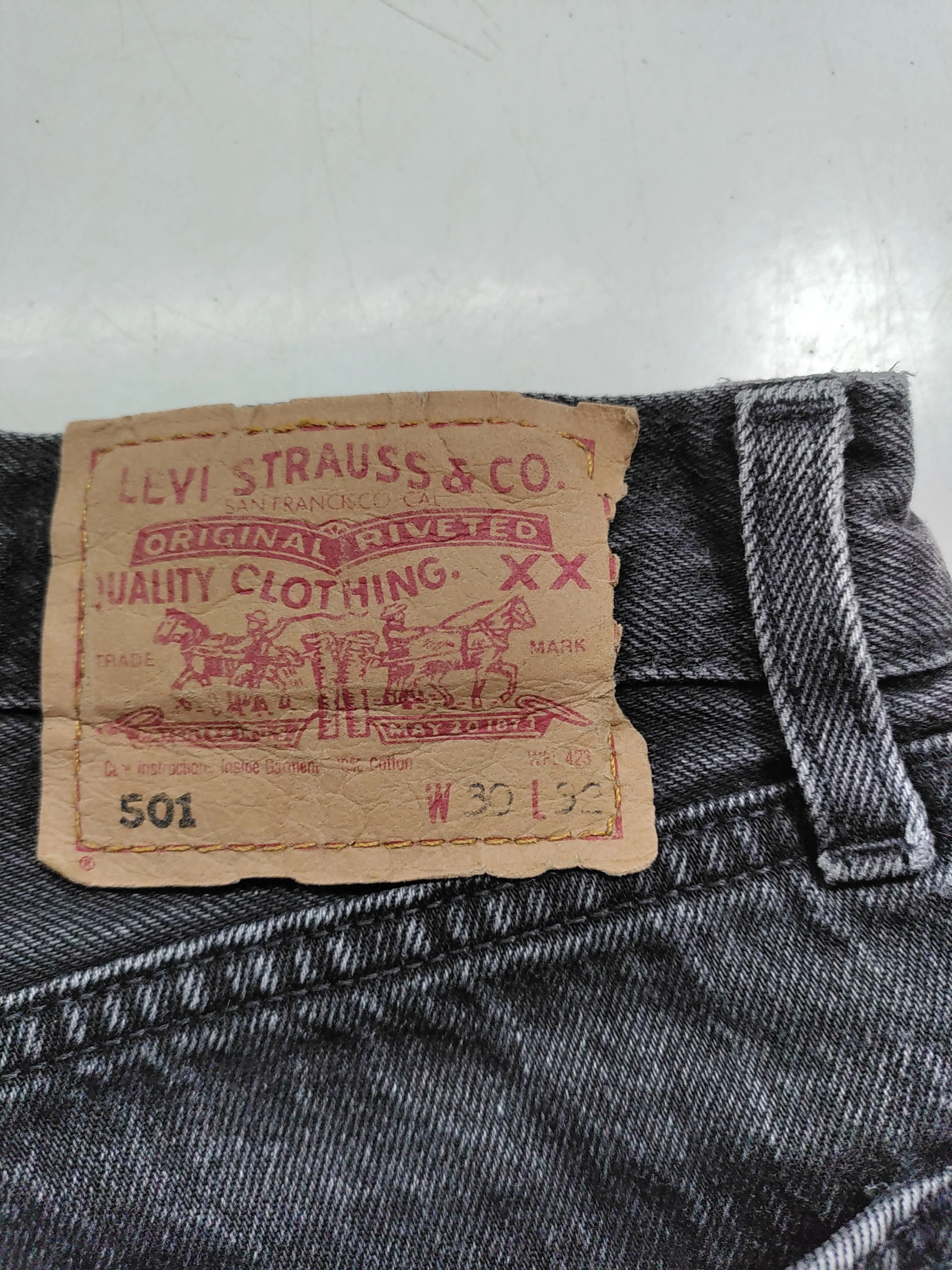 Levi’s Men's Jeans M Grey 100% Cotton Straight - Image 7