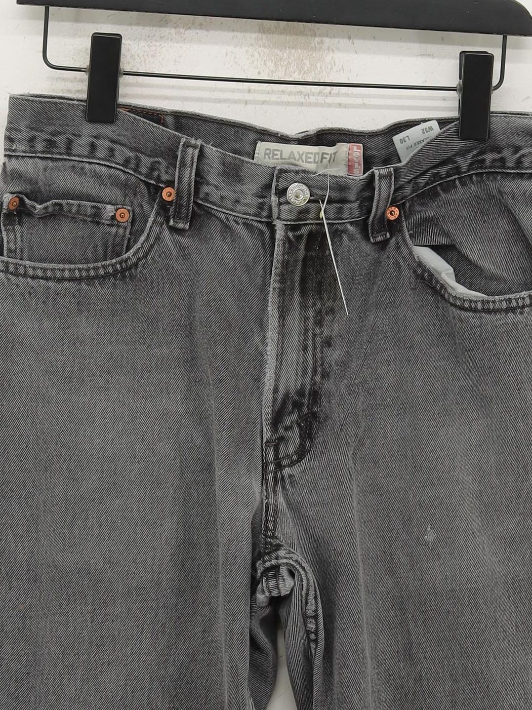 Levi’s Men's Jeans M Grey 100% Cotton Straight - Image 3