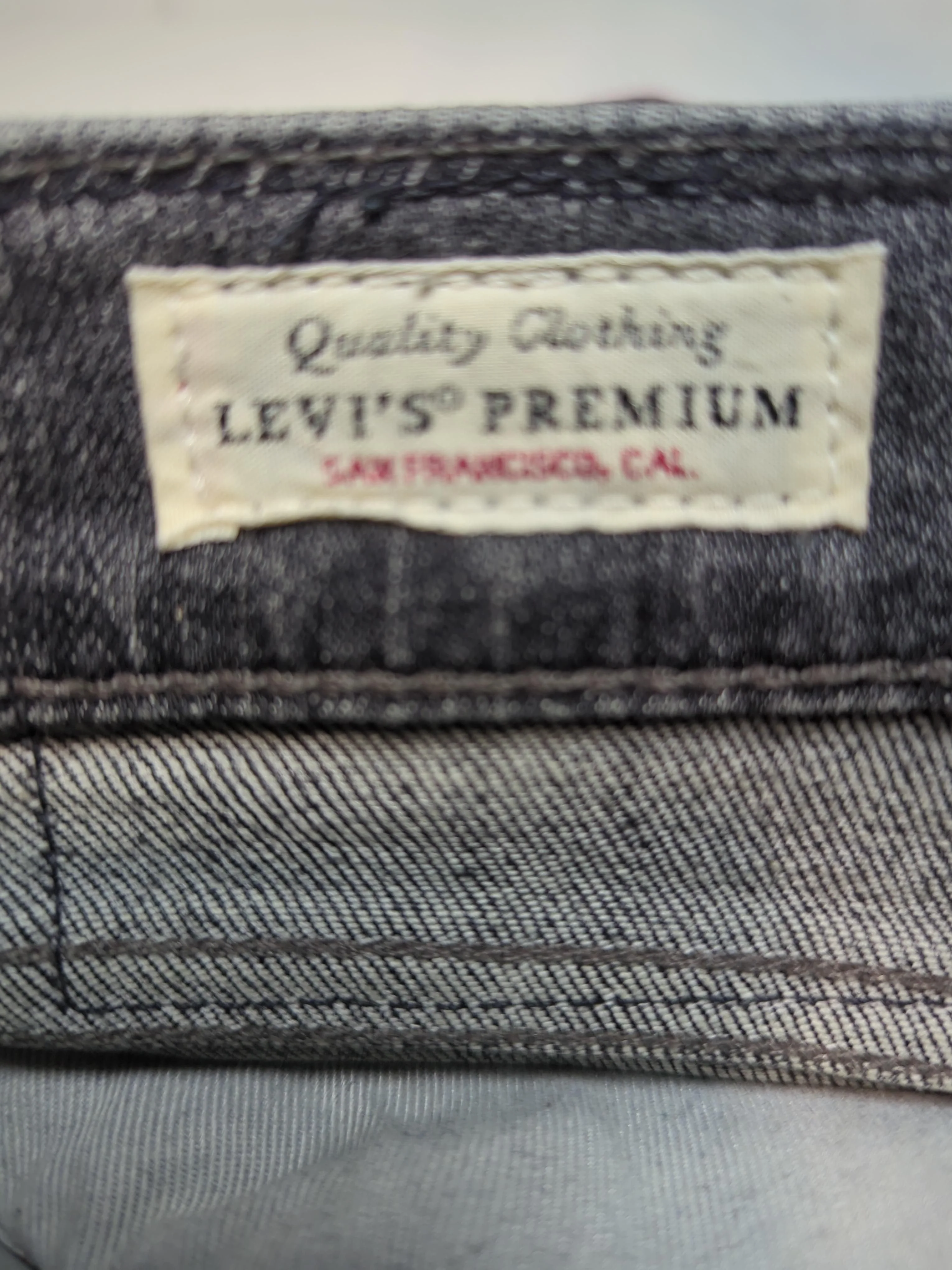 Levi’s Men's Jeans M Grey Cotton with Elastane Skinny - Image 5