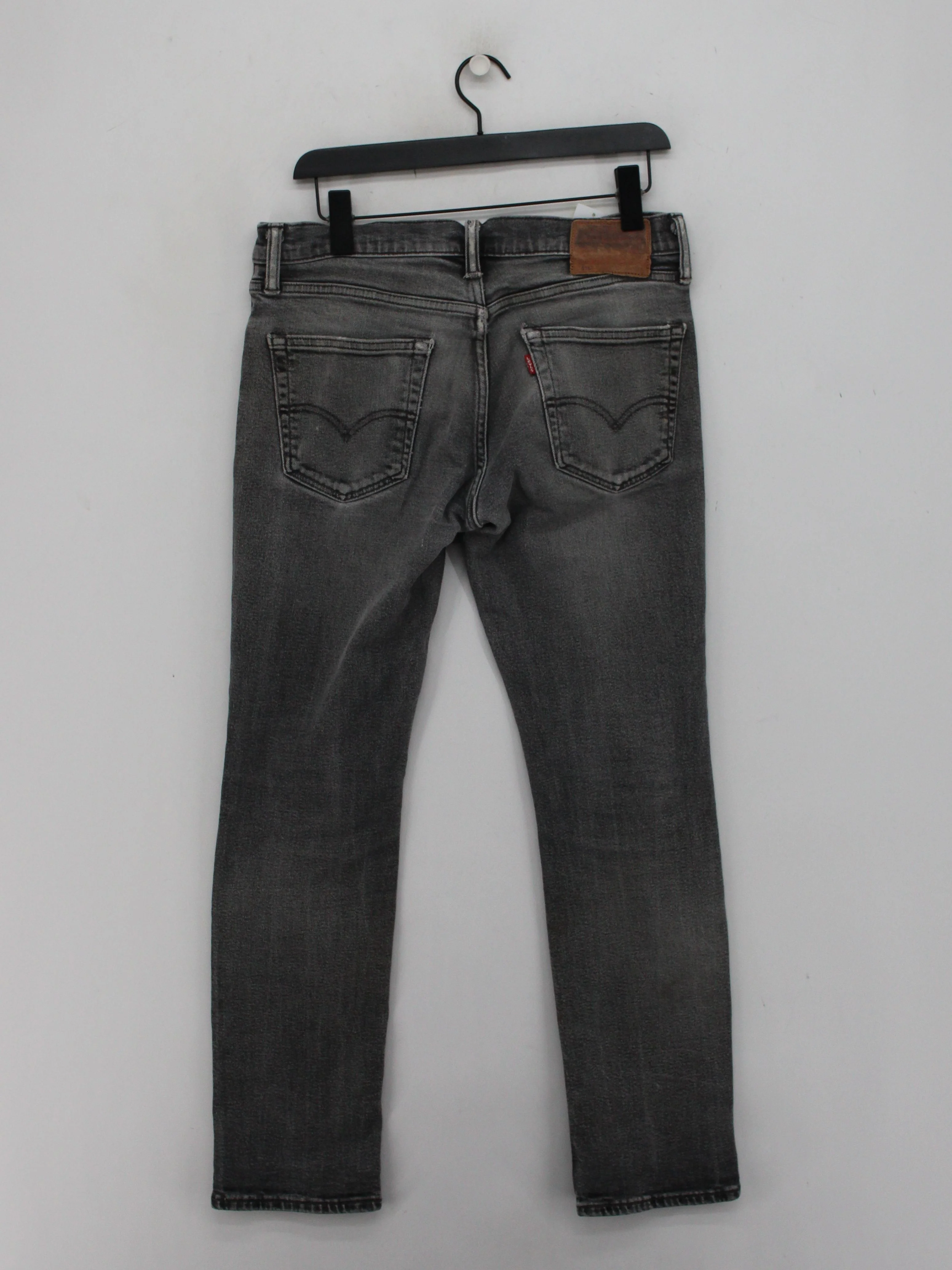 Levi’s Men's Jeans M Grey Cotton with Elastane Straight - Image 2
