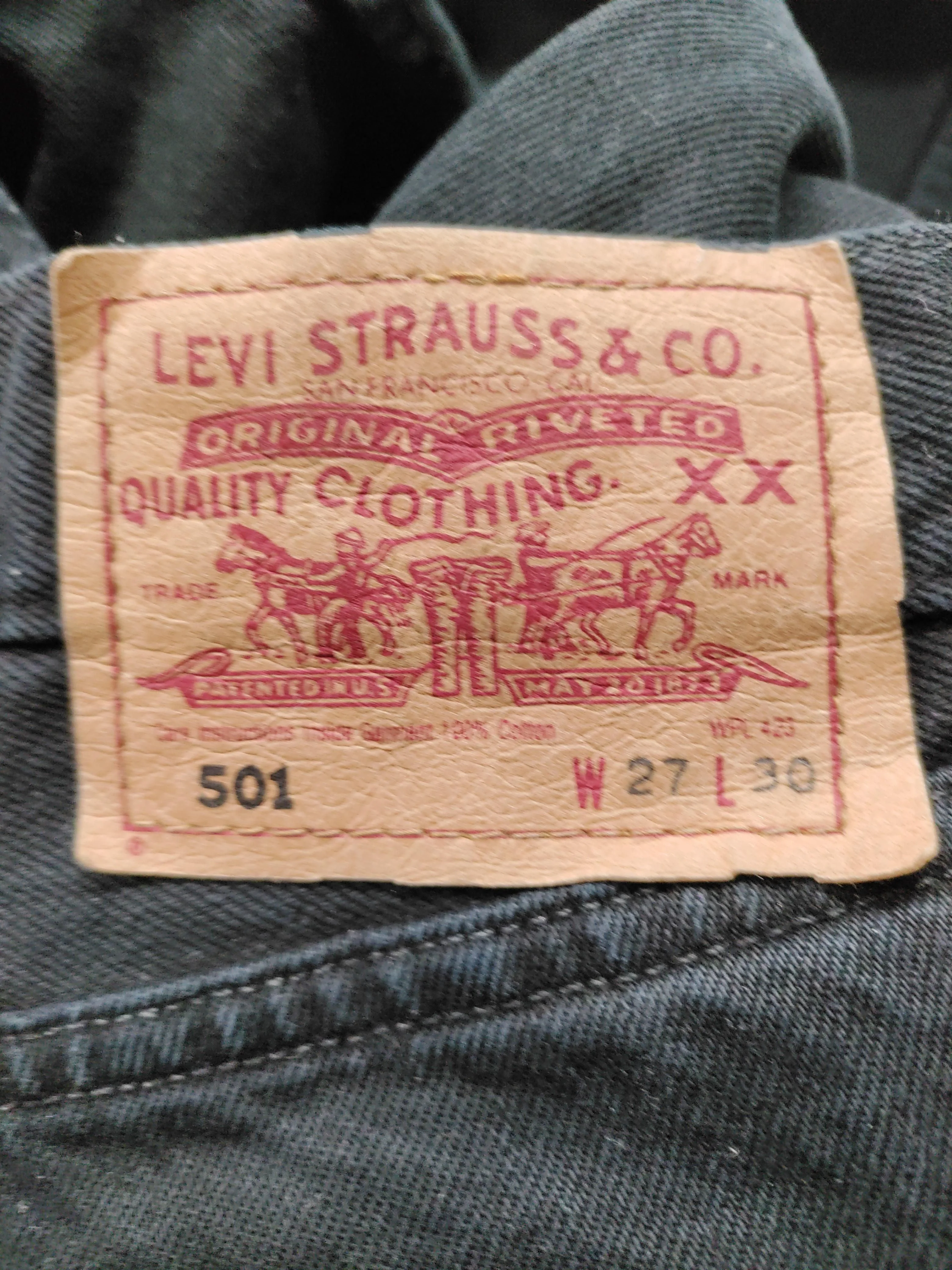 Levi’s Men's Jeans S Black 100% Cotton Straight - Image 5