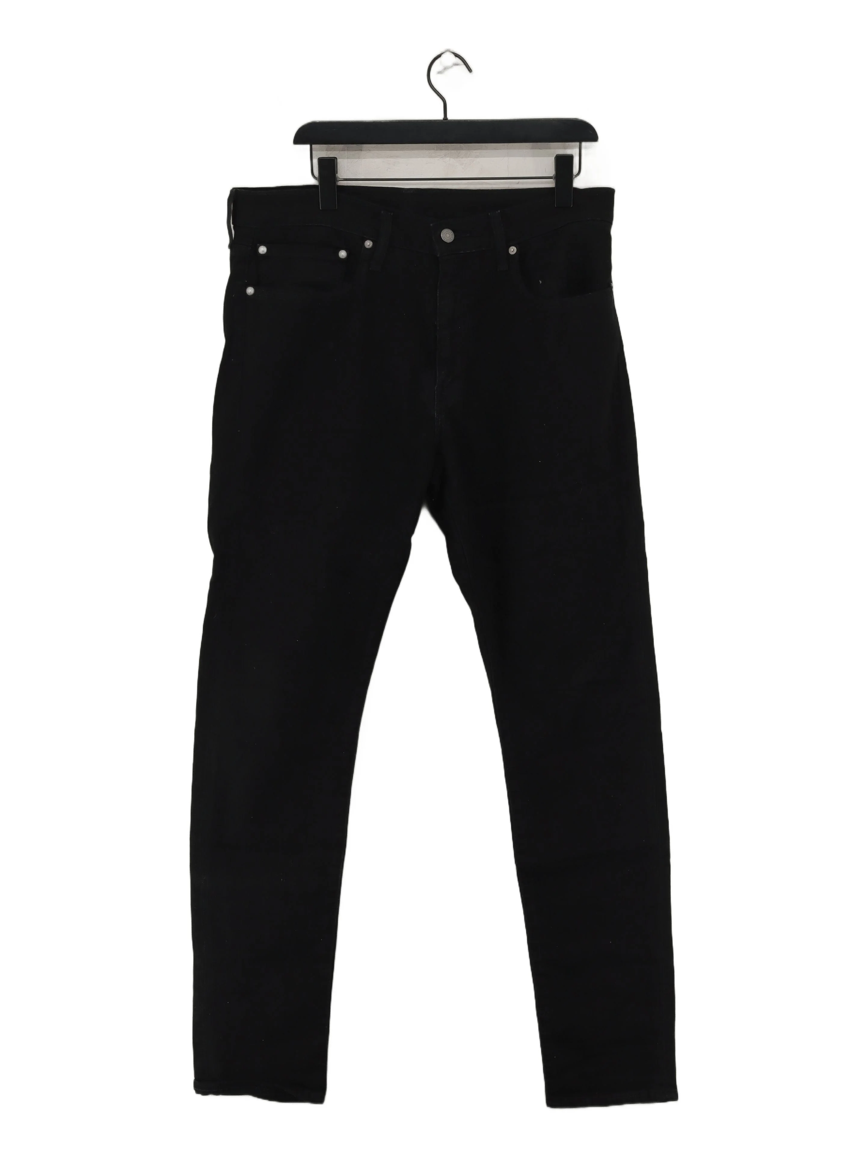 Levi’s Men's Jeans S Black Cotton with Elastane Straight
