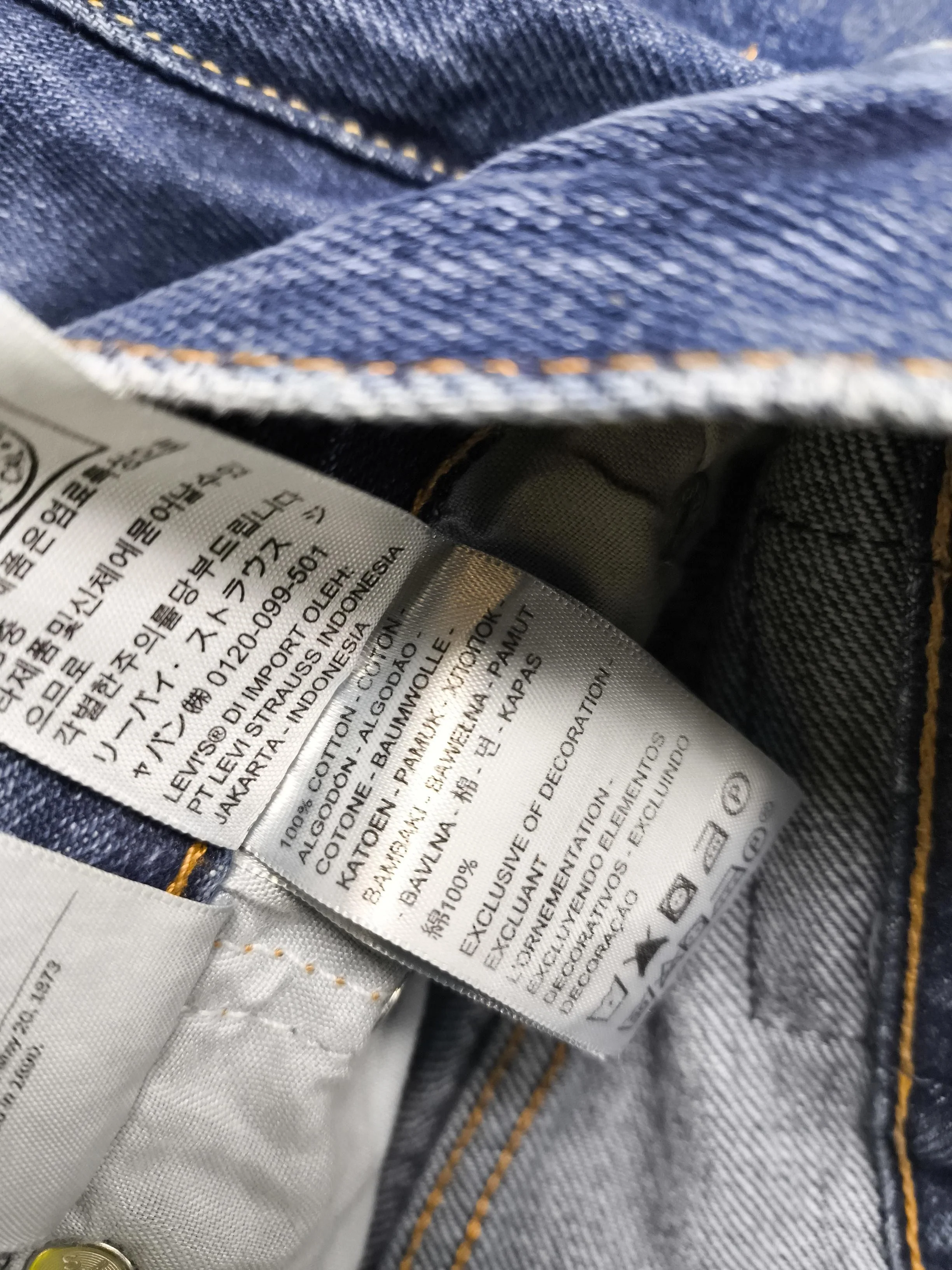 Levi’s Men's Jeans S Blue 100% Cotton Straight - Image 7
