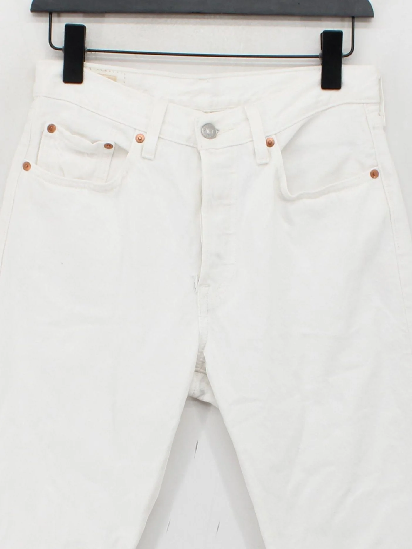 Levi’s Men's Jeans W 27 in White 100% Cotton Straight - Image 3