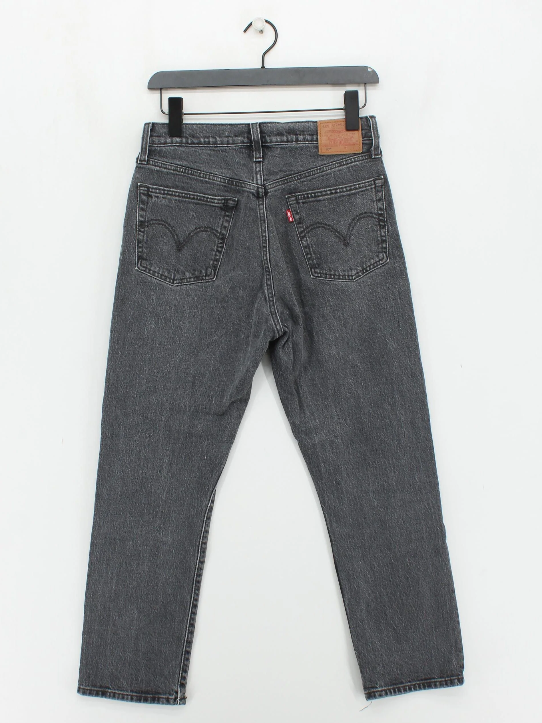 Levi’s Men's Jeans W 28 in; L 26 in Grey Cotton with Elastane Straight - Image 2