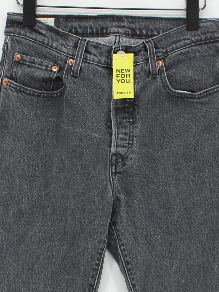 Levi’s Men's Jeans W 28 in; L 26 in Grey Cotton with Elastane Straight - Image 3