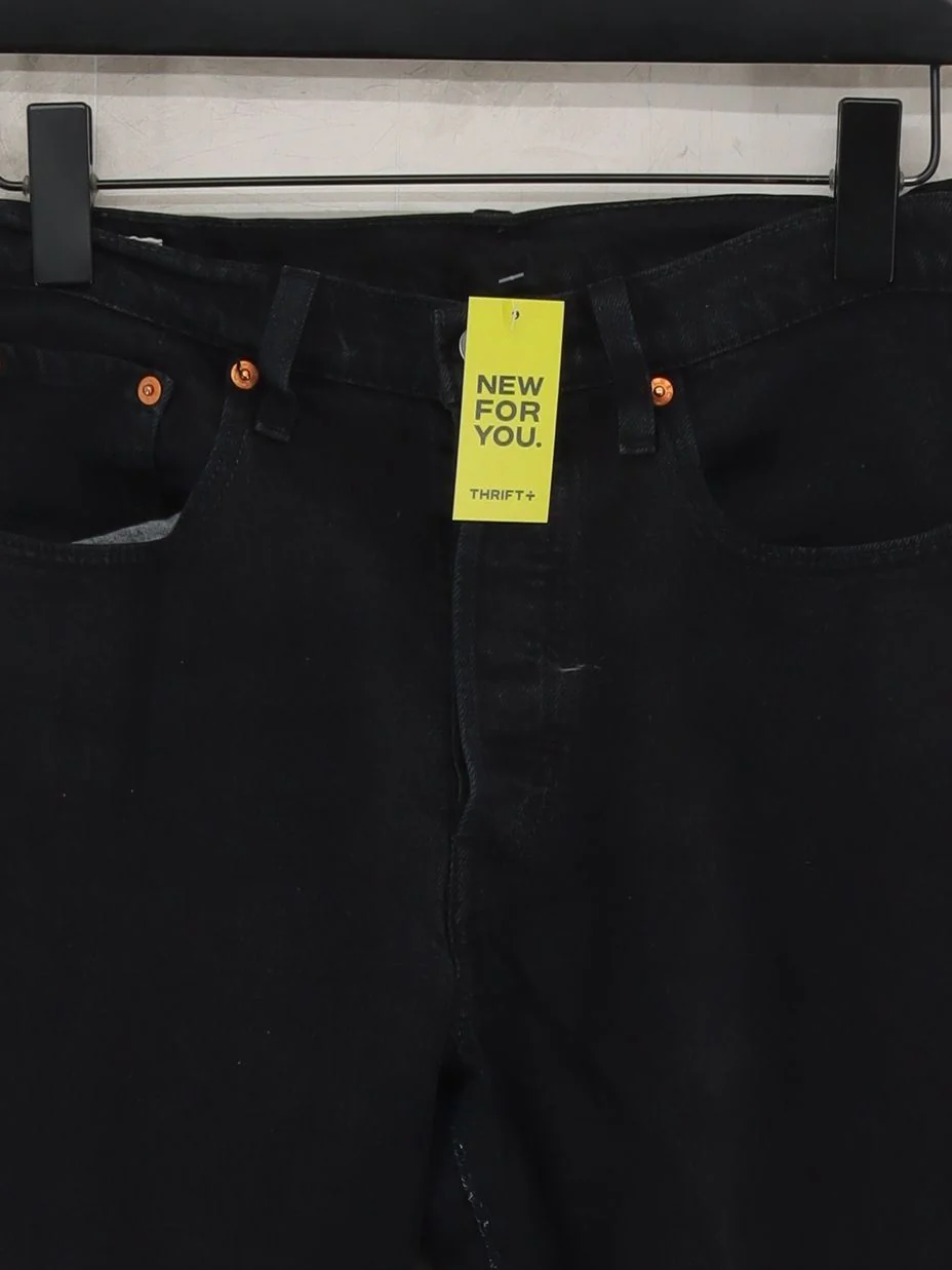 Levi’s Men's Jeans W 29 in Black Cotton with Polyester, Elastane Straight - Image 3