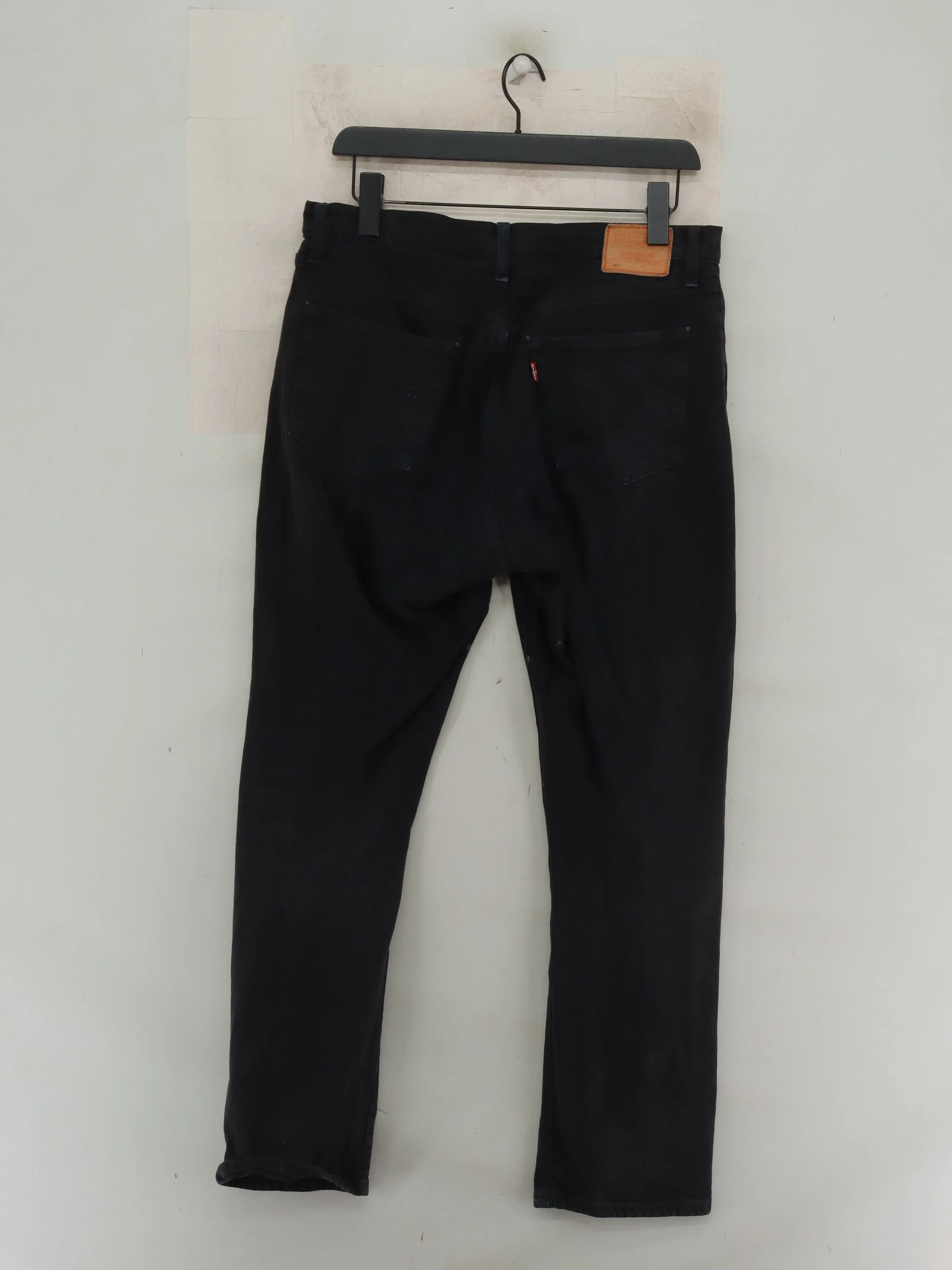 Levi’s Men's Jeans W 29 in Black Cotton with Polyester, Elastane Straight - Image 2