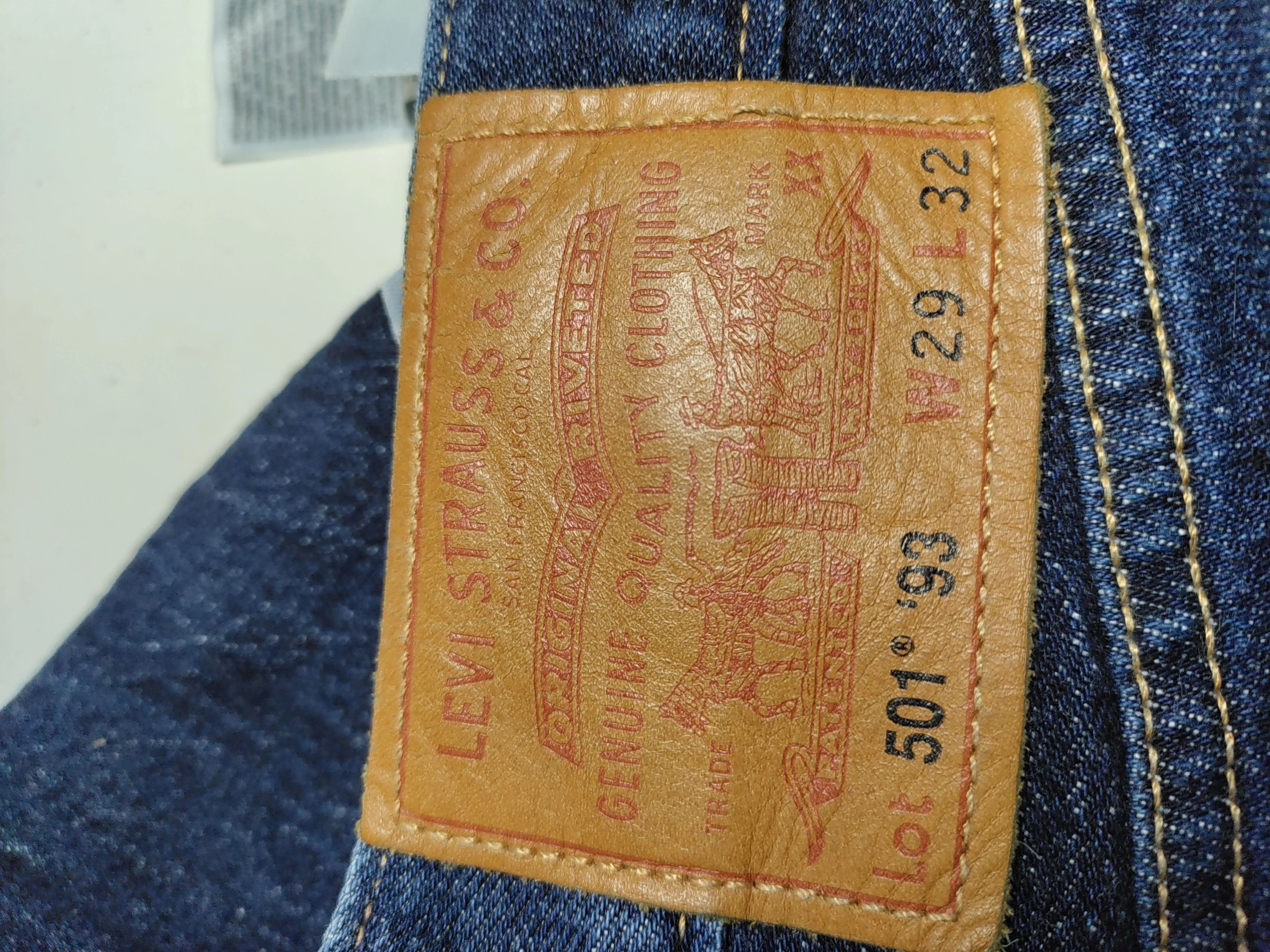 Levi’s Men's Jeans W 29 in; L 32 in Blue Cotton with Elastane Straight - Image 5
