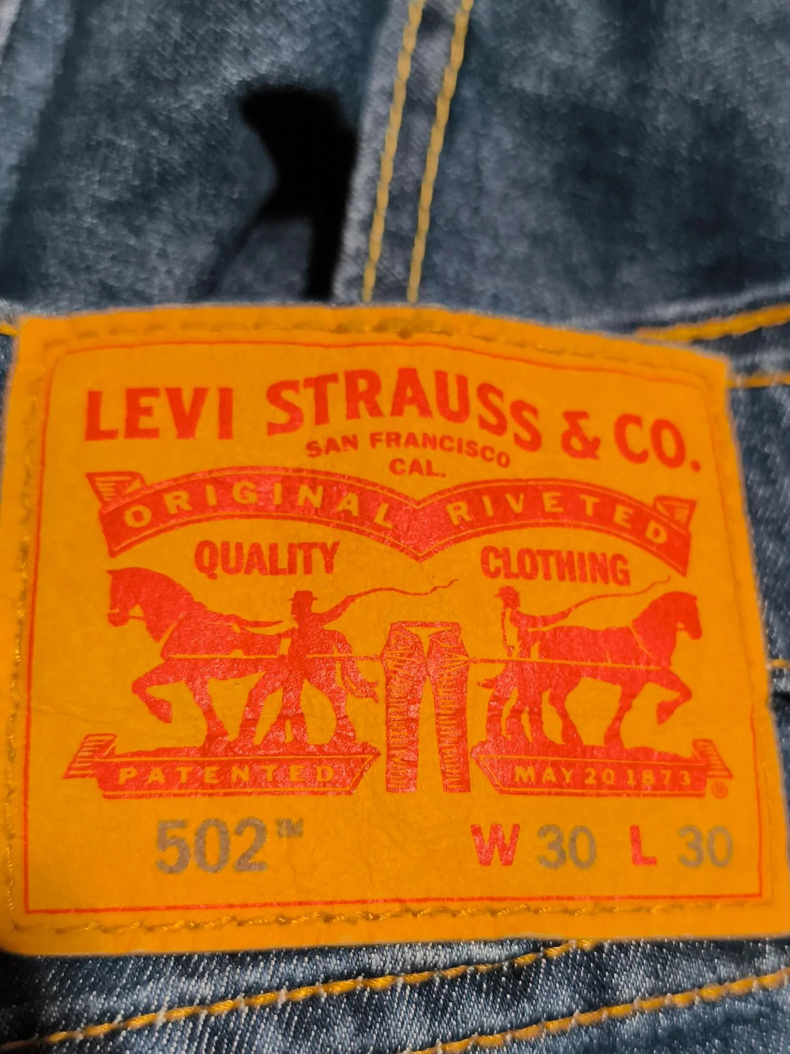 Levi’s Men's Jeans W 30 in Blue Cotton with Polyester, Elastane Straight - Image 5