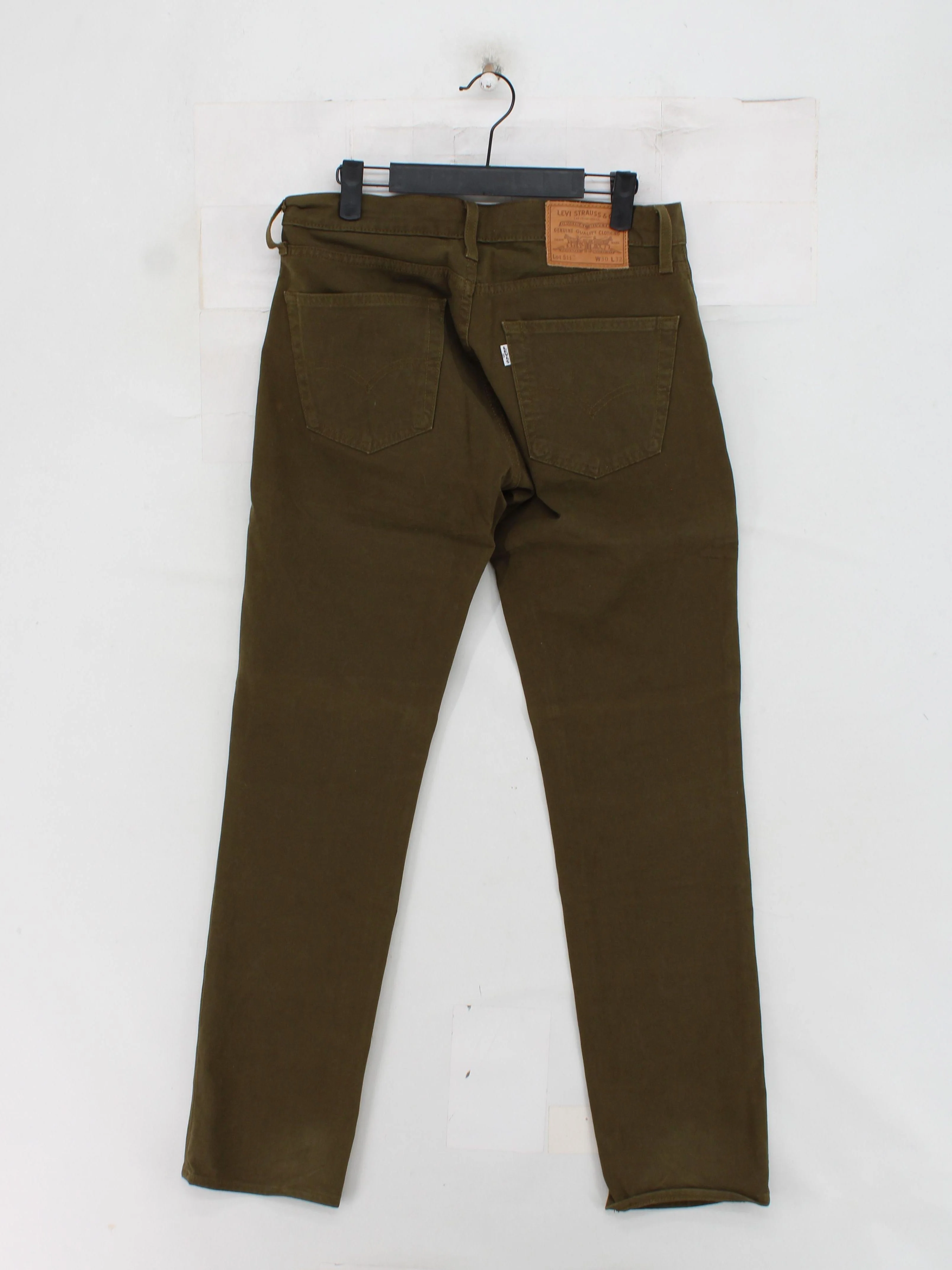 Levi’s Men's Jeans W 30 in Green Cotton with Elastane Straight - Image 2