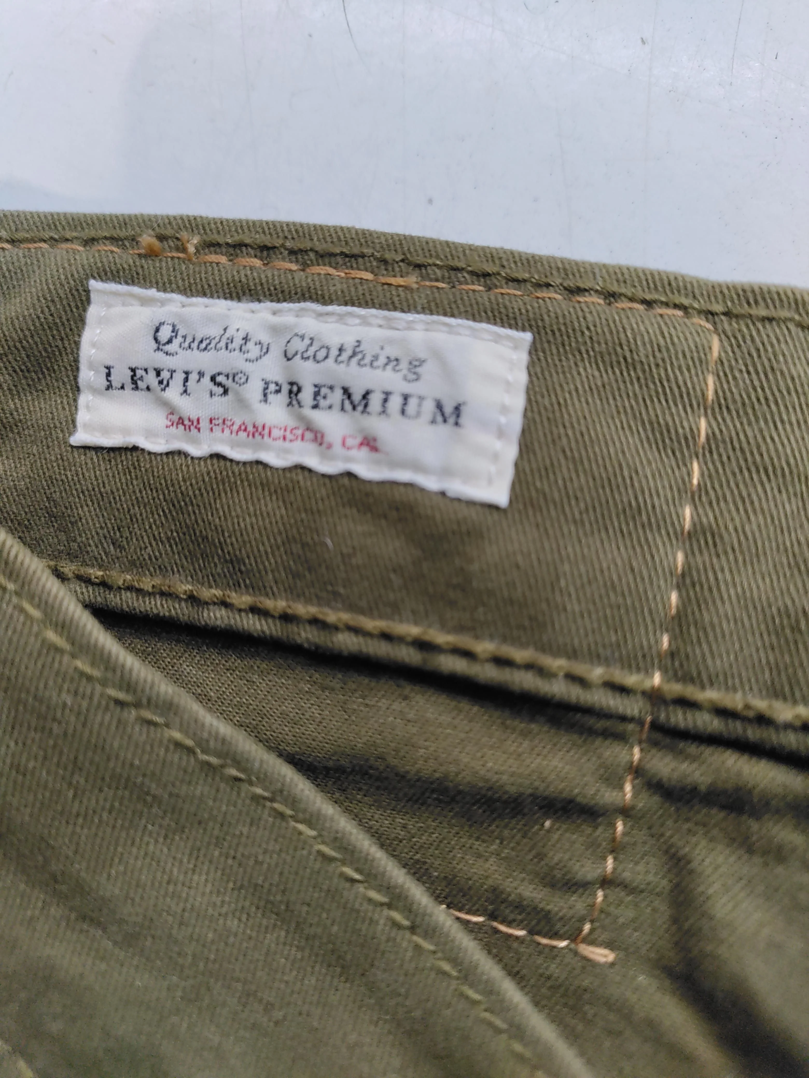 Levi’s Men's Jeans W 30 in Green Cotton with Elastane Straight - Image 6