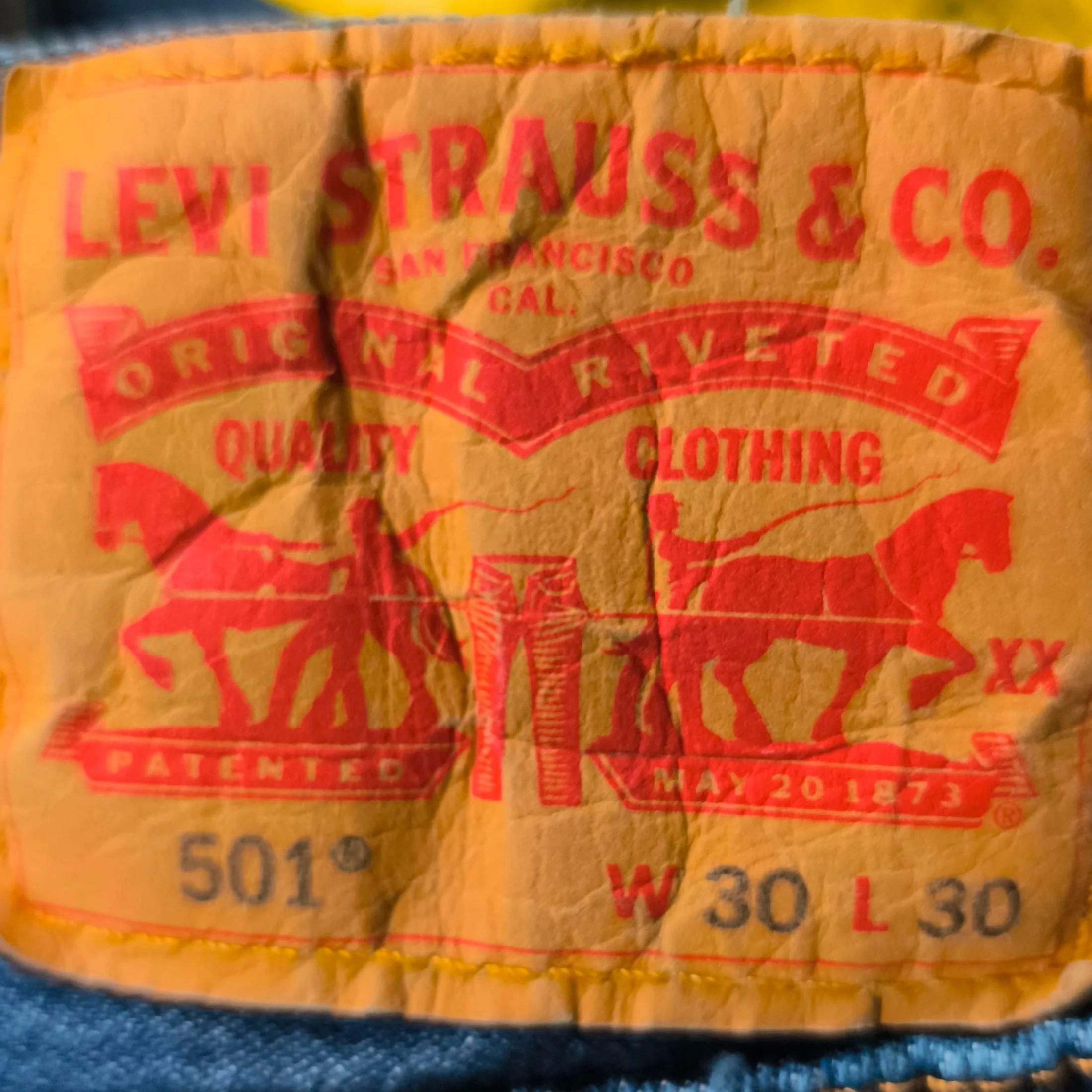 Levi’s Men's Jeans W 30 in; L 30 in Blue 100% Cotton Straight - Image 6