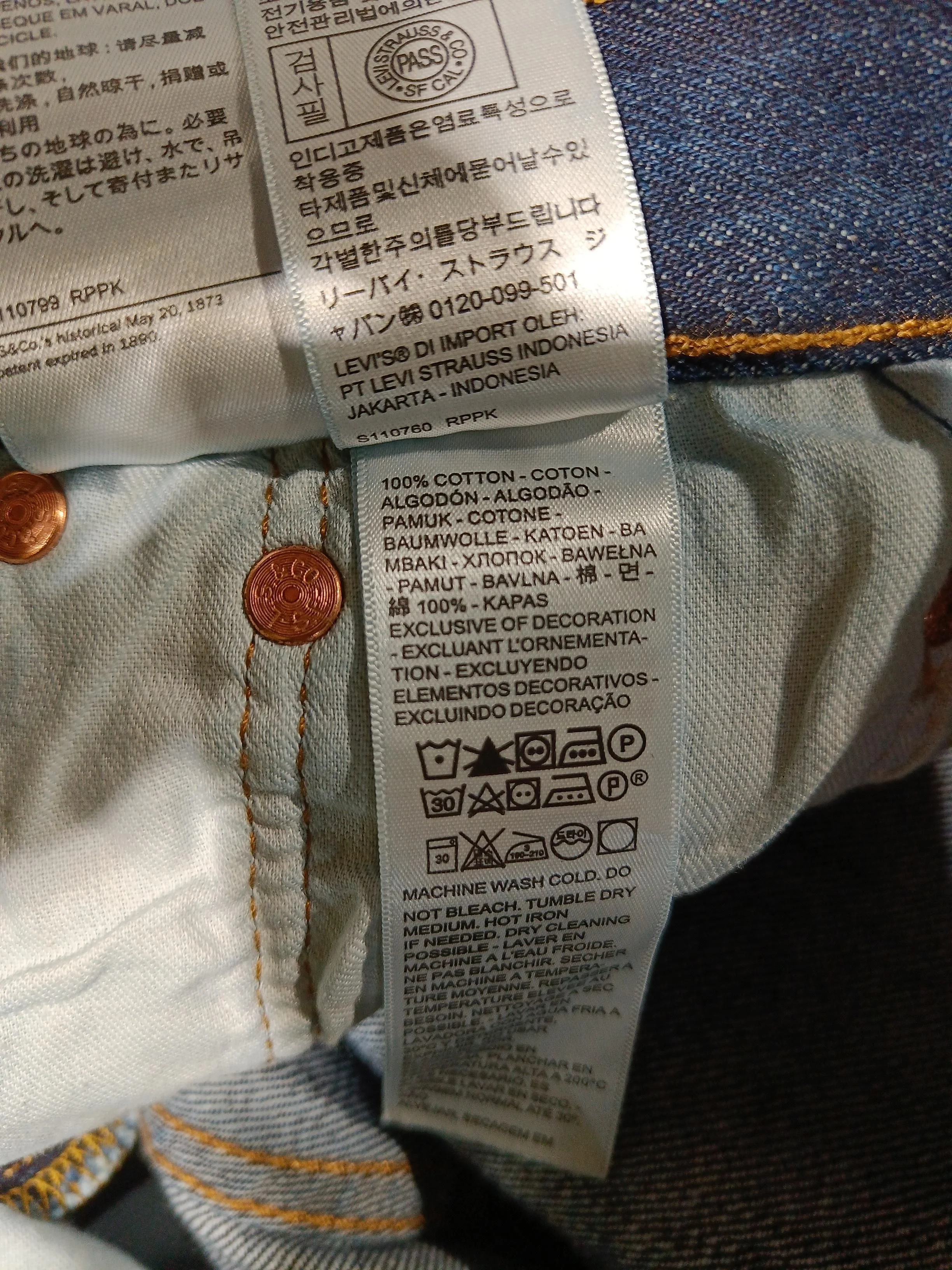 Levi’s Men's Jeans W 30 in; L 30 in Blue 100% Cotton Straight - Image 6