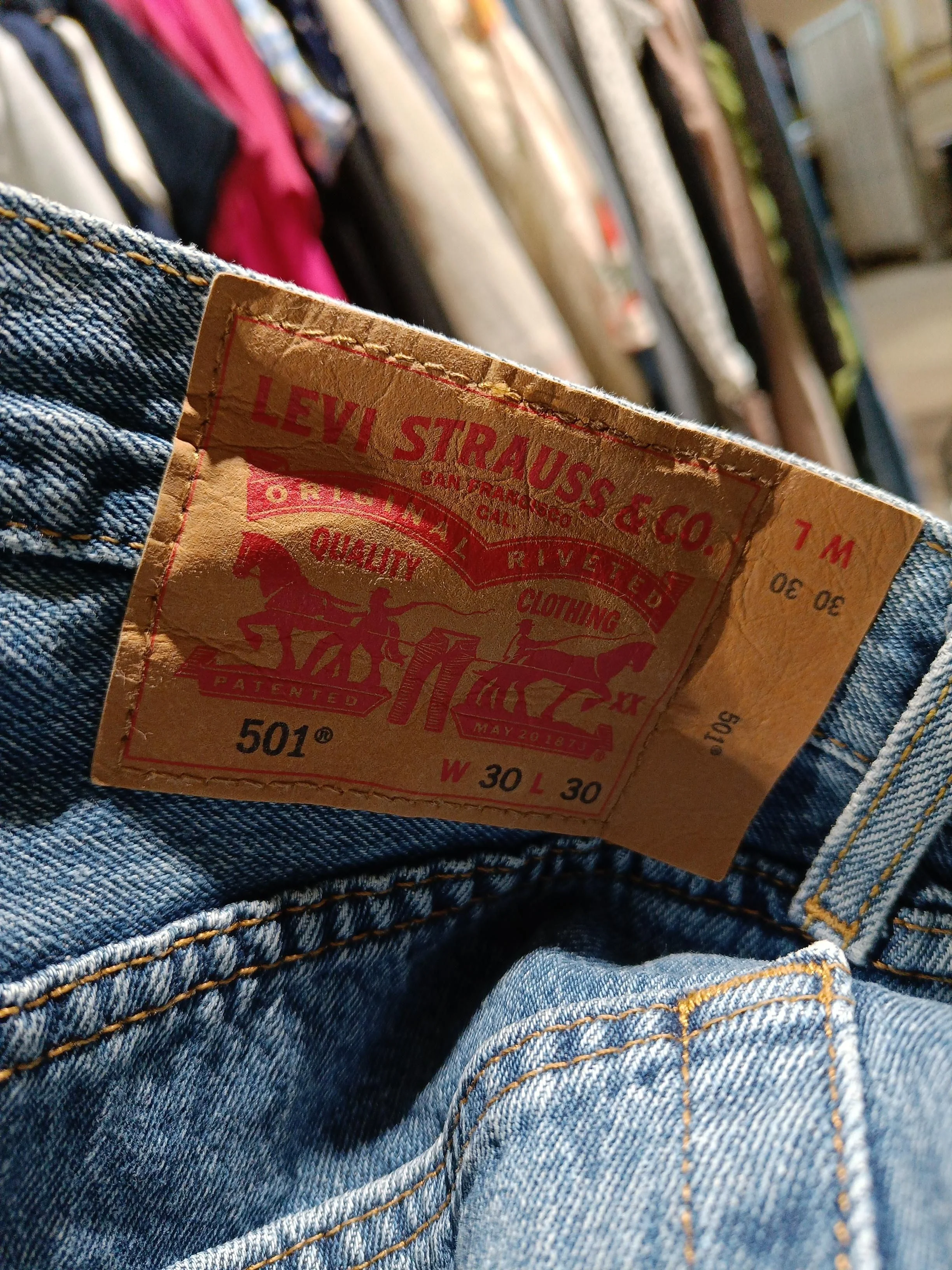 Levi’s Men's Jeans W 30 in; L 30 in Blue 100% Cotton Straight - Image 5