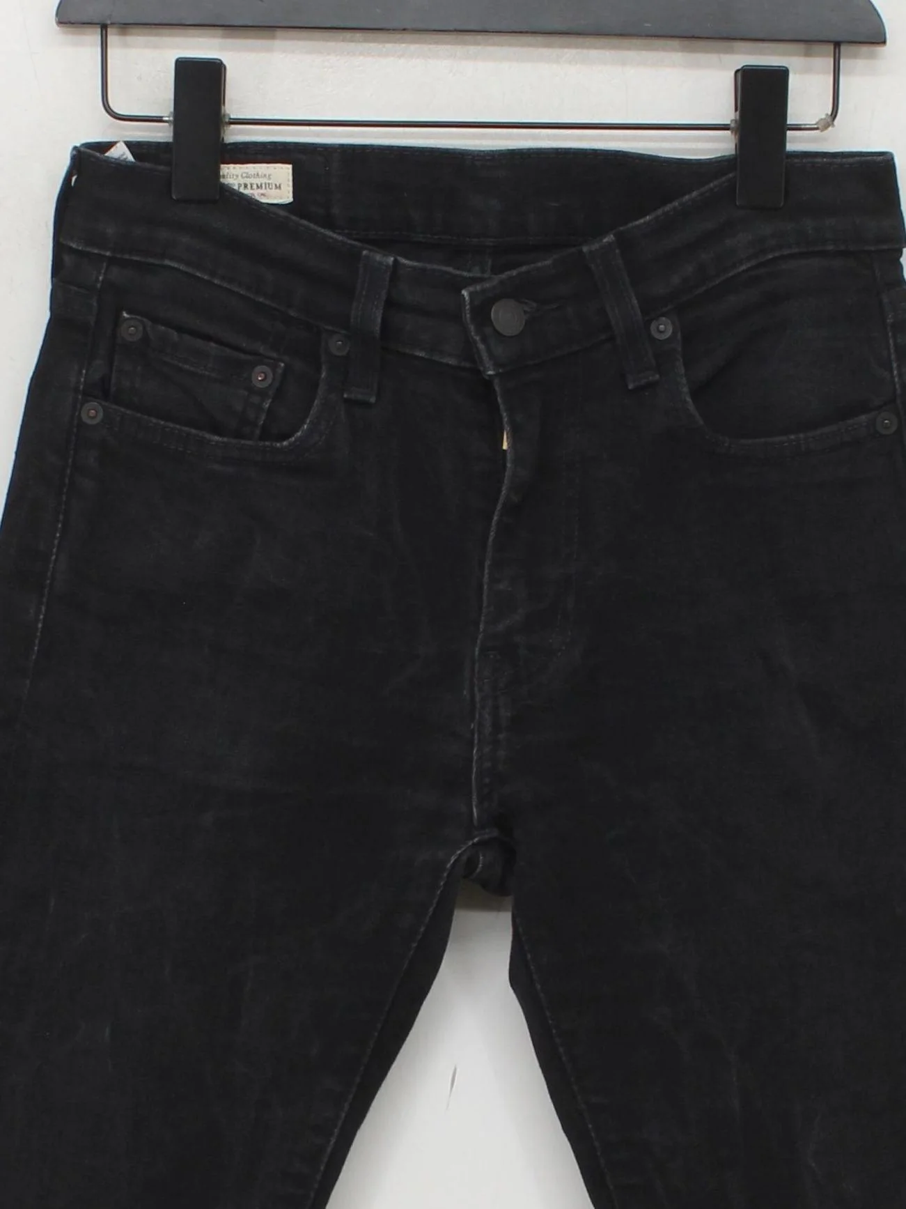 Levi’s Men's Jeans W 30 in; L 32 in Black Cotton with Elastane Straight - Image 3